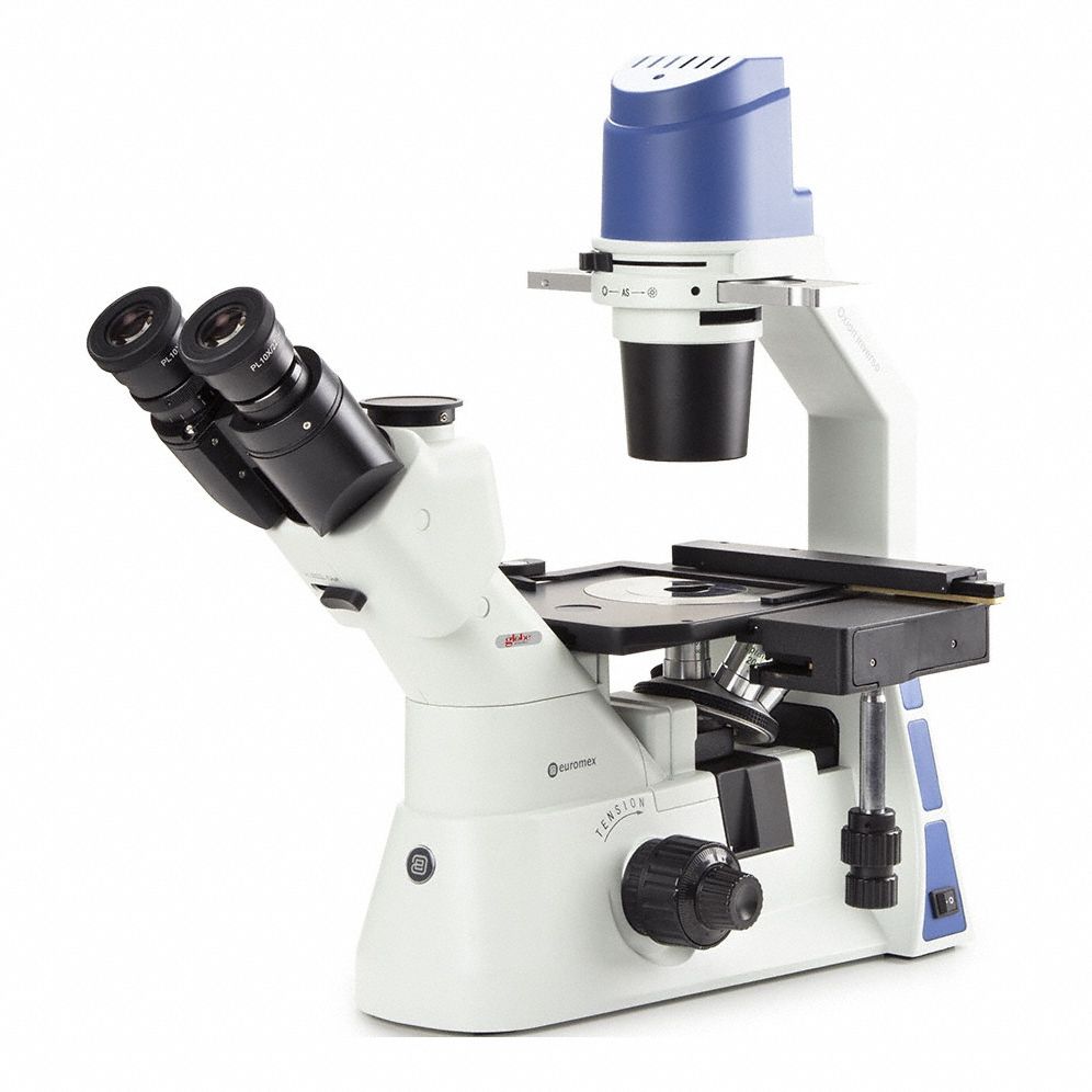 Microscope: Compound, Trinocular, 100X to 400X, 72 mm, 400X, LED