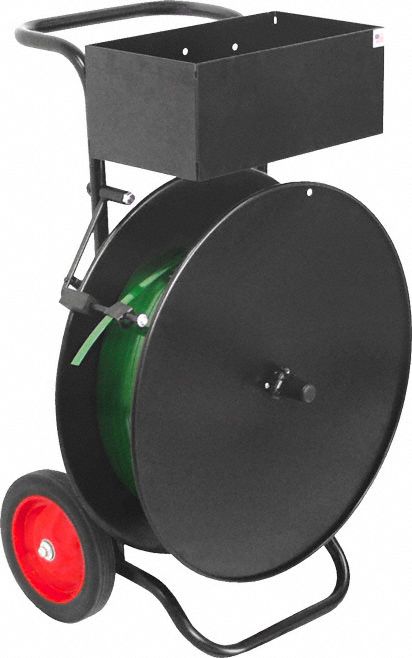 Strapping Dispenser: 1/2 in Min. Strapping Wd, 3/4 in Max. Strapping Wd, Oscillated, Std Duty