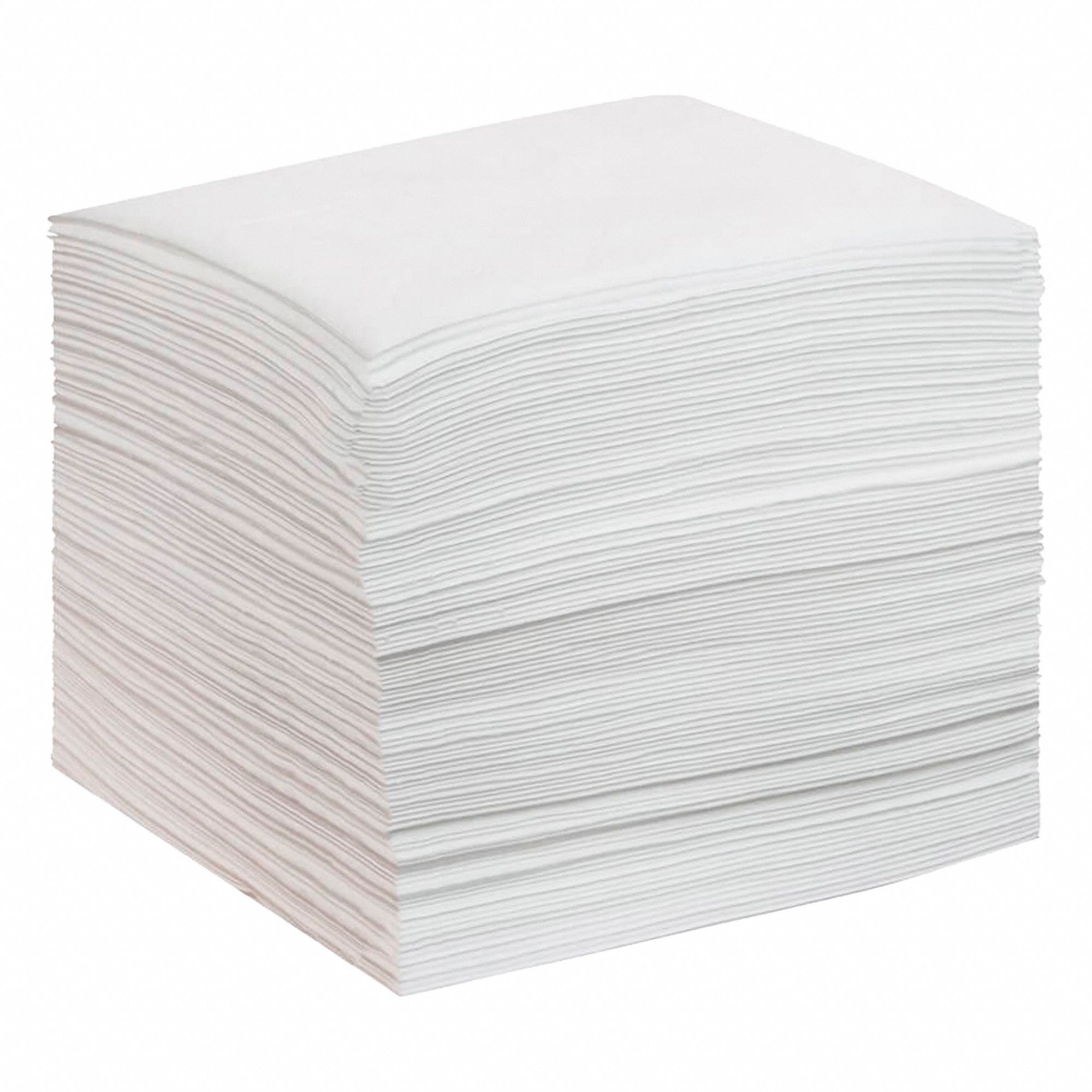 TAMPON ABSORBANT, POLYPROPYLÈNE, LARGEUR DE 13 PO X LONGUEUR DE 15 PO, POIDS LOURD, FUSIONNÉS, PAQUET DE 100