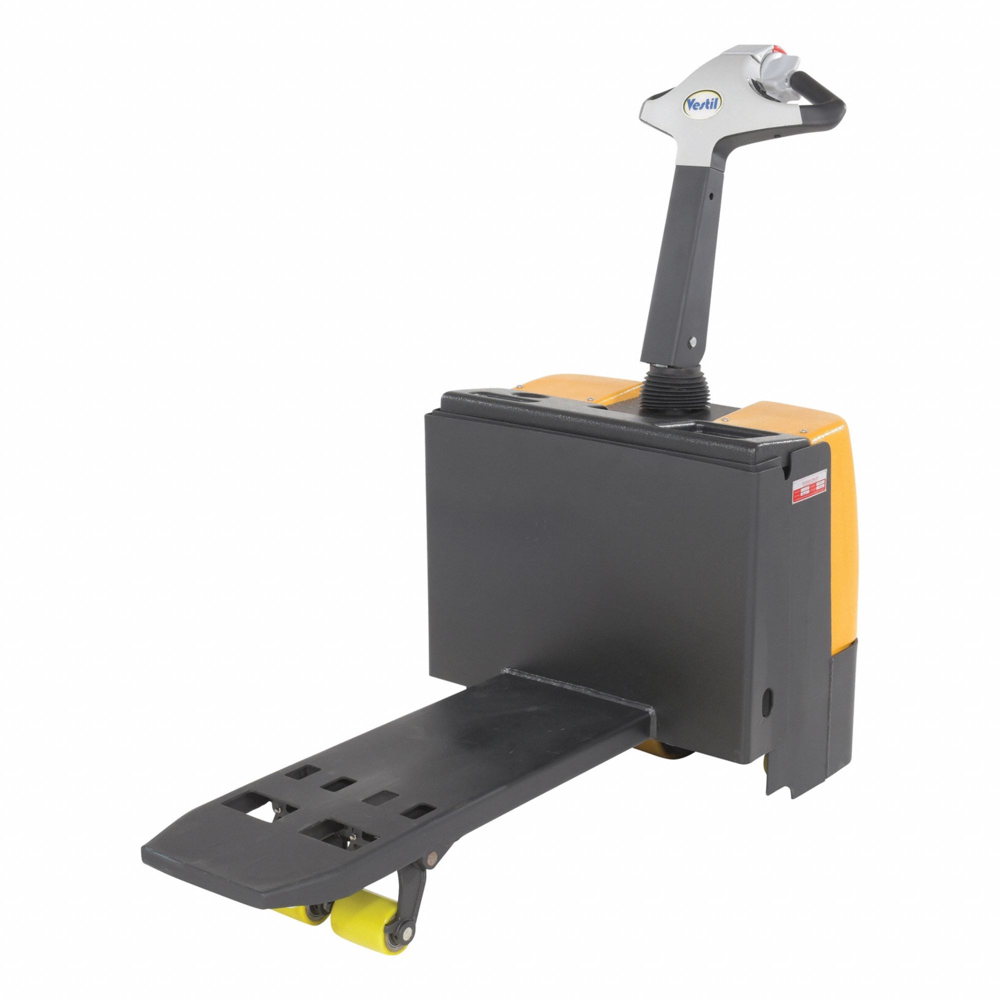 Electric Pallet Truck: 2, 600 lb, 48 in L x 12 in W Fork Dim, 12 in, Single Fork, Steel, 24V