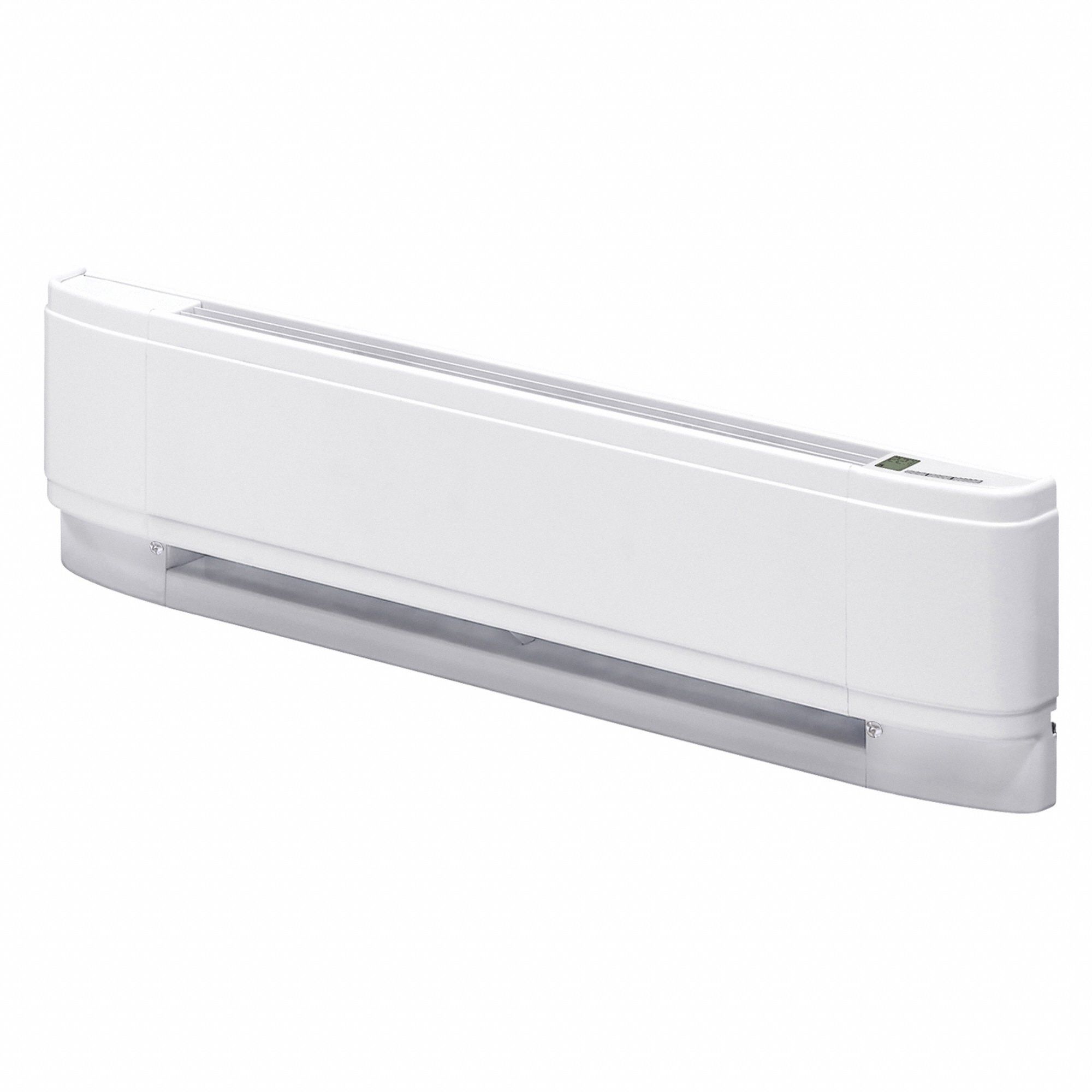 CADET Baseboard Heater: Commercial Grade, 750/563 W, Thermostat Included, White, 208/240V AC (MPN EQ2504W31). Key specifications — Thermostat Included: Thermostat Included; Duty Rating: Commercial Grade; Housing Style: Conventional; Wattage Output: 750/563 W; Housing Color: White; Voltage: 208/240V AC; Brand: CADET.