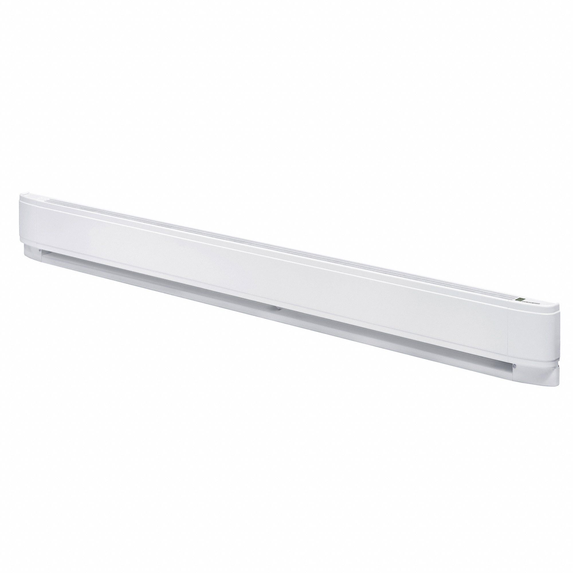 CADET Baseboard Heater: Commercial Grade, 2500/1875 W, Thermostat Included, White, 208/240V AC (MPN EQ6025W31). Key specifications — Thermostat Included: Thermostat Included; Duty Rating: Commercial Grade; Housing Style: Conventional; Wattage Output: 2500/1875 W; Housing Color: White; Voltage: 208/240V AC; Brand: CADET.