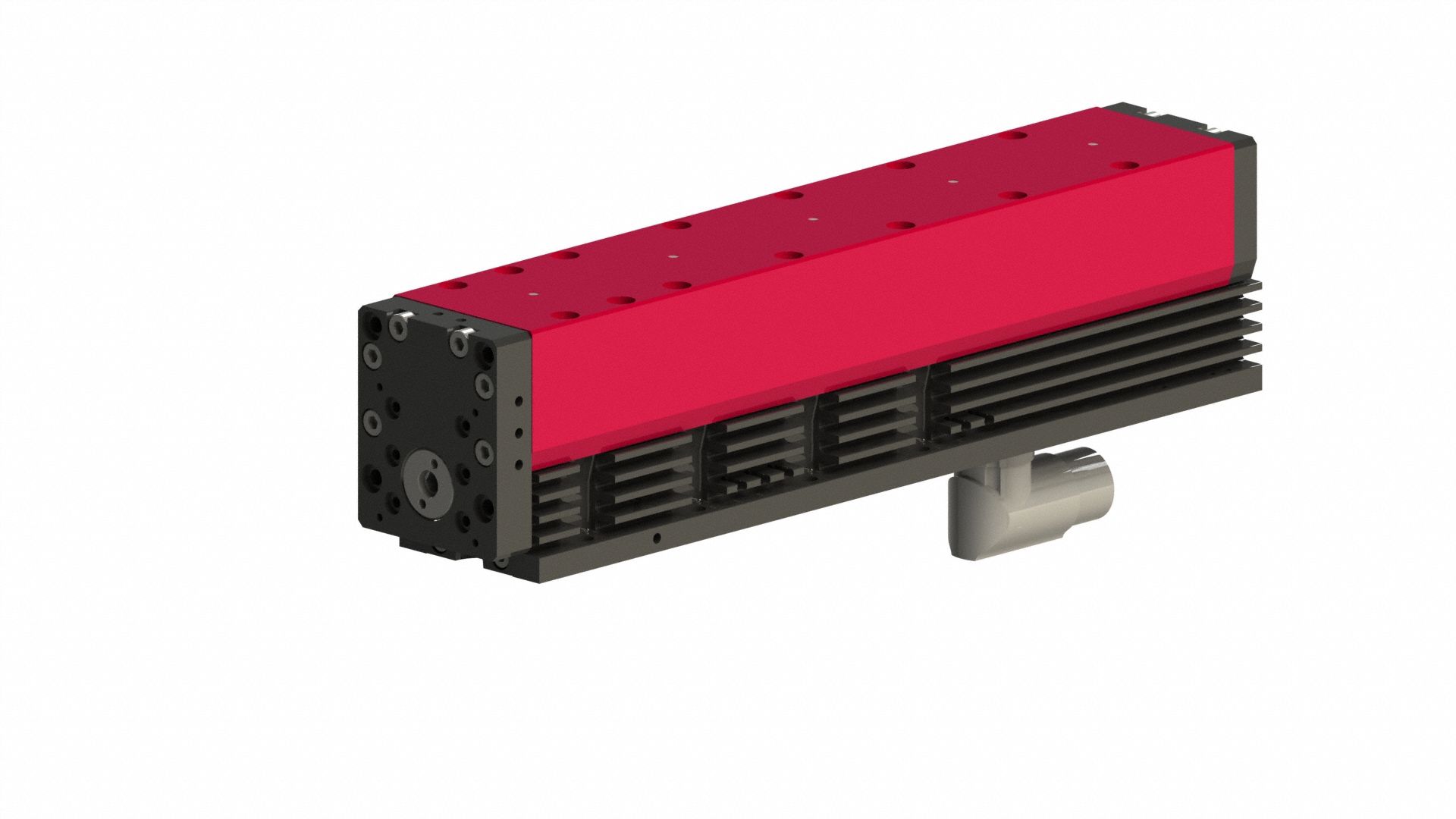 Linear Module: 100 mm Stroke Lg, 72V DC, 255 N Thrust Force @ 100 psi, 1.6 kg Max Payload
