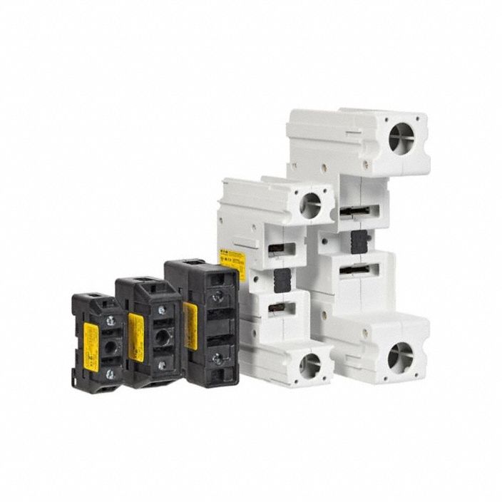 Fuse Block: Finger-Safe, 1 Pole, 600 V AC, Panel Mounting, Box Lug Termination