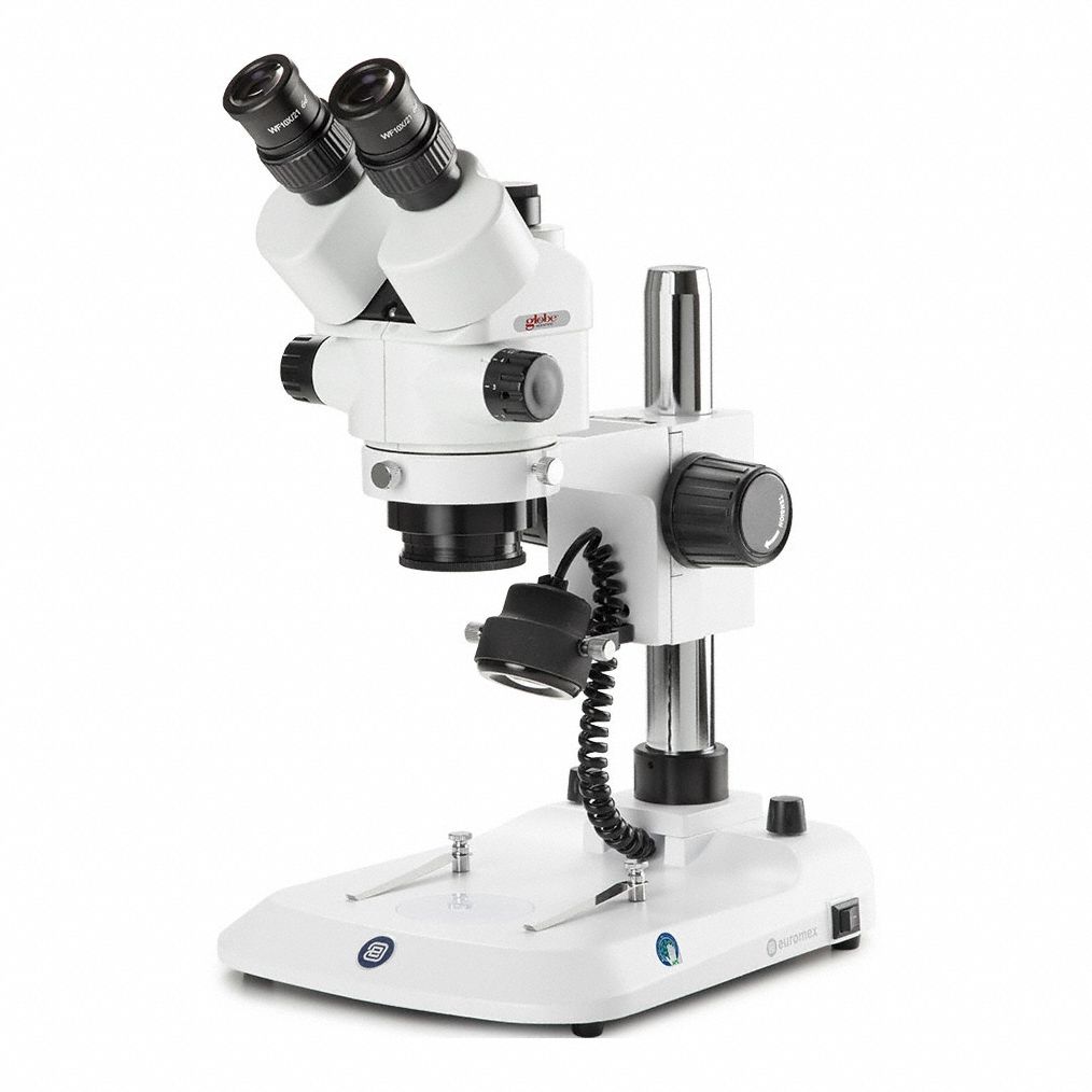 Microscope: Stereo, Binocular, 7X to 45X, 29.9 mm Optical Field of View, 100 mm