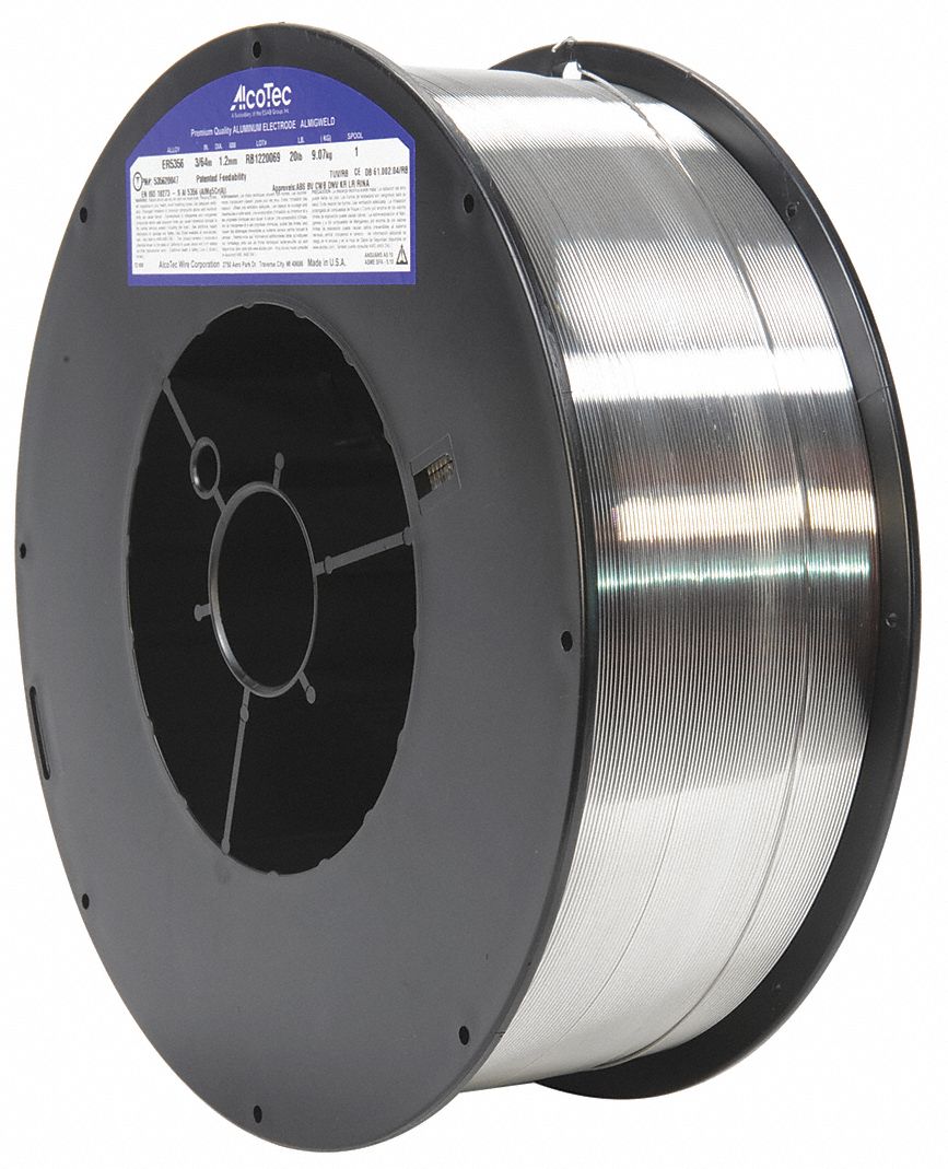 MIG WELDING WIRE, ER4043, GTAW, 0.030 IN DIA, 14 LB SPOOL