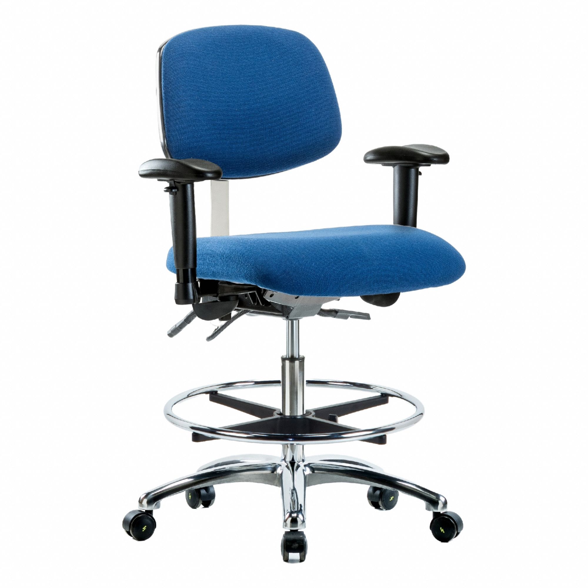 Fab ESD, Med, Tilt, AA, FR, Cstrs, Blue