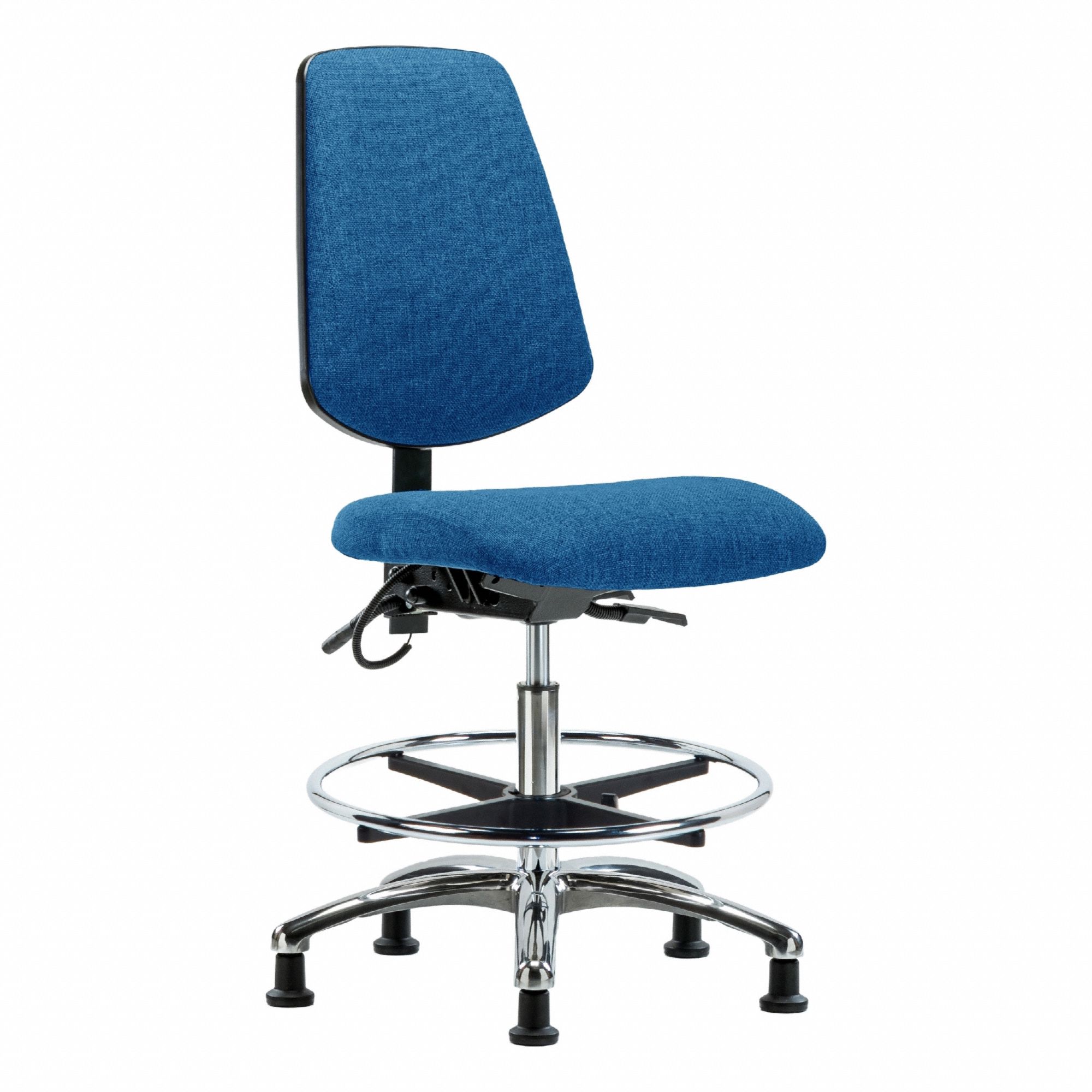 Fab ESD Chr, Med, Md Bk, FR, Stat, Blue