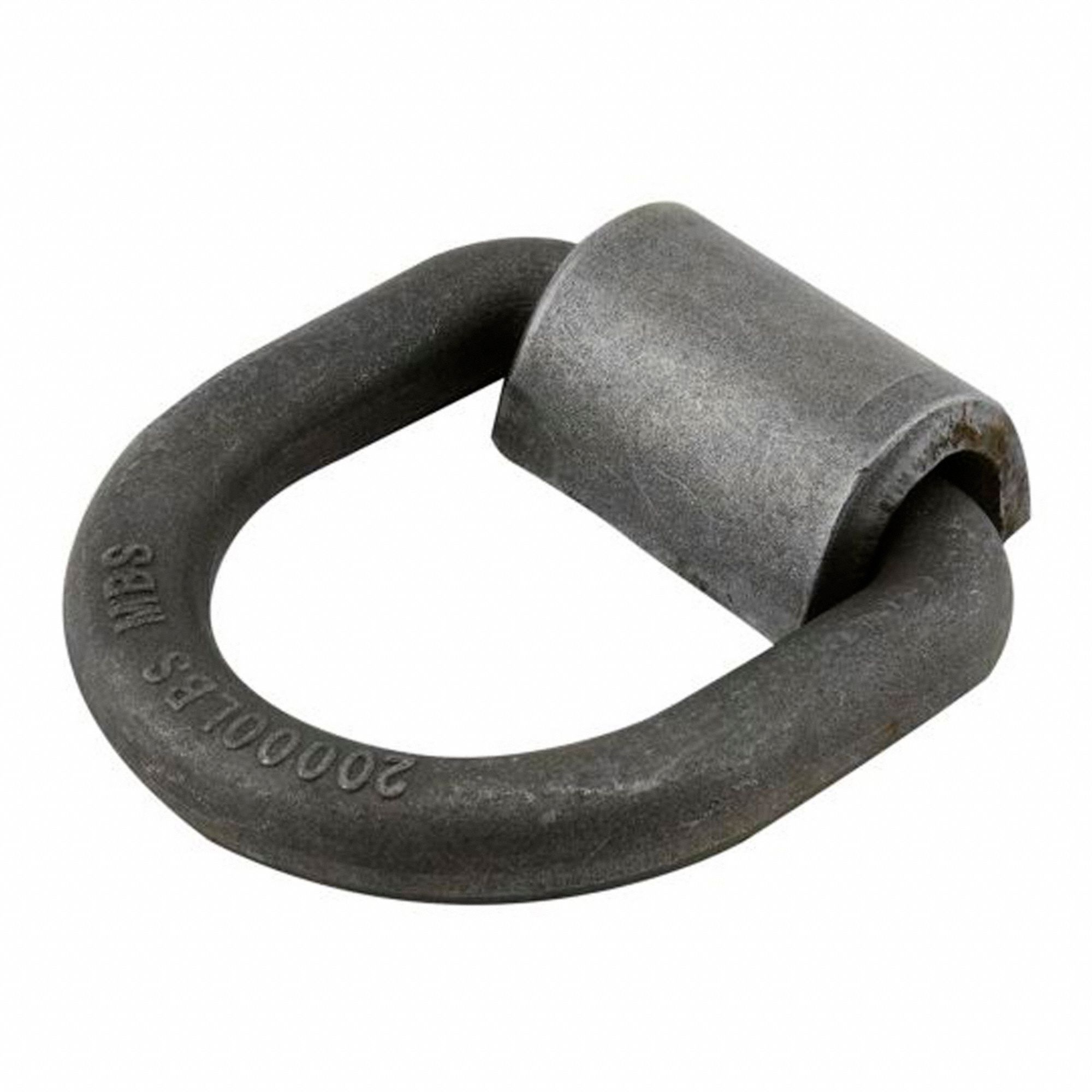 WELD-ON FORGED FLIP ANCHOR, 4 1/2 IN D X 4 19/32 IN W, STEEL, 6,500 LB LOAD LIMIT, RAW FINISH, WELD-ON MOUNT