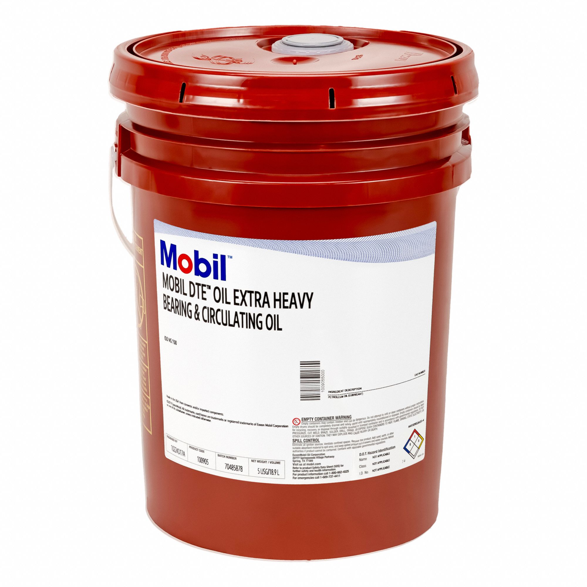 MOBIL DTE SERIES,MACHINE OIL,5 GAL