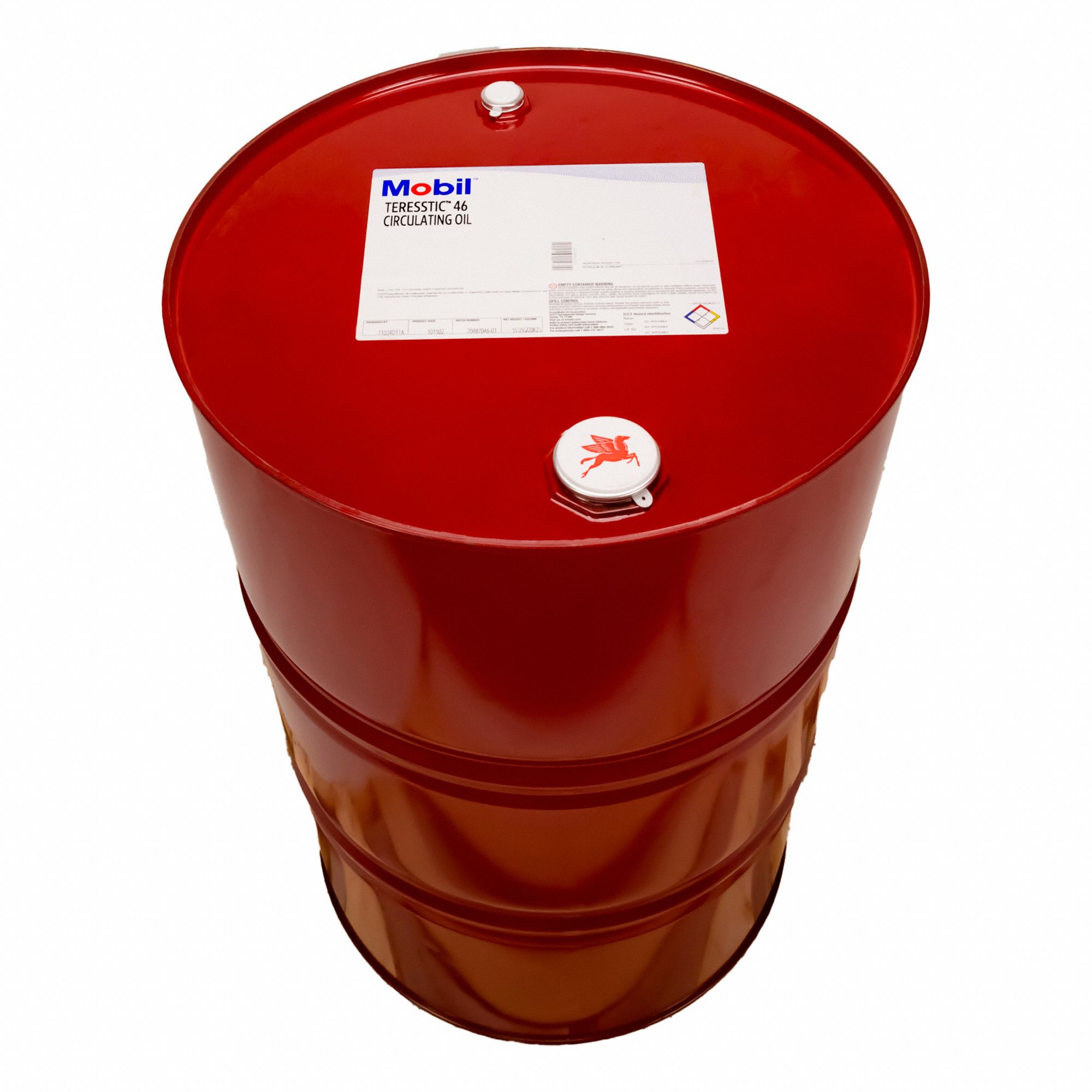 TERESSTIC CIRCULATING OIL, ISO VISCOSITY GRADE 46, AMBER, MINERAL OIL, 208.2 L DRUM