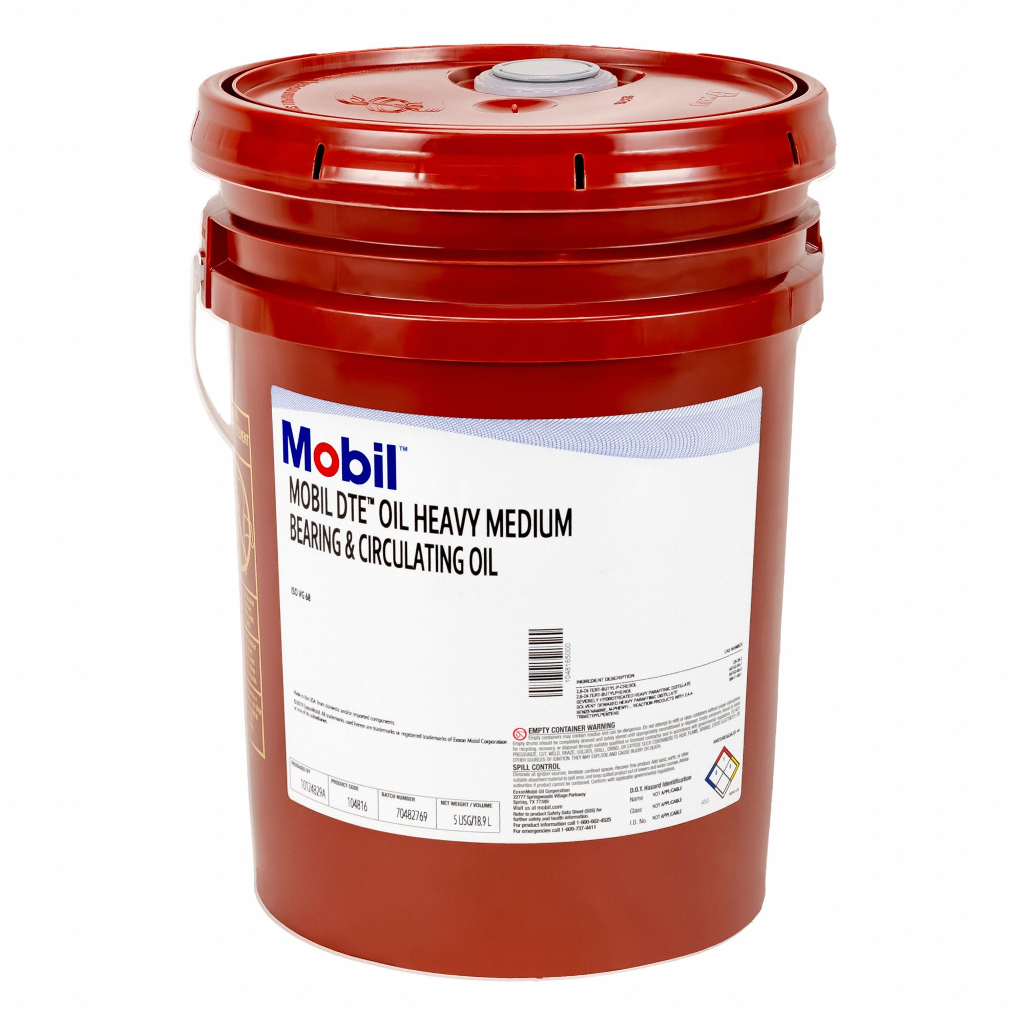 Mobil DTE Heavy Medium, ISO 68, 5 gal