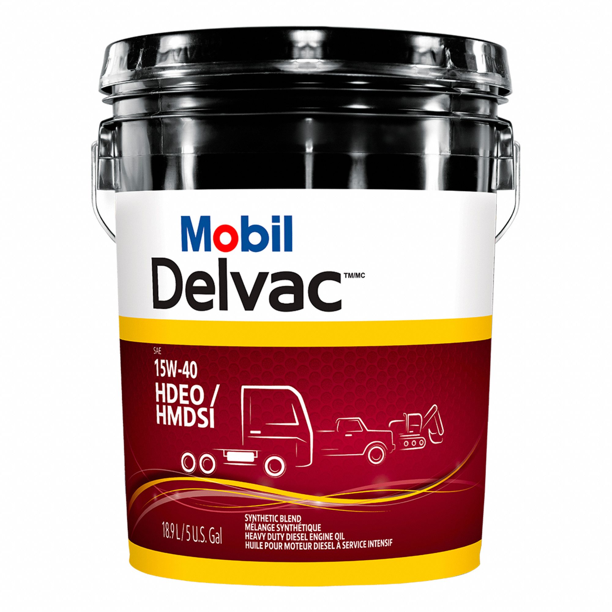 MOBIL DELVAC HDEO,MACHINE OIL,5 GAL