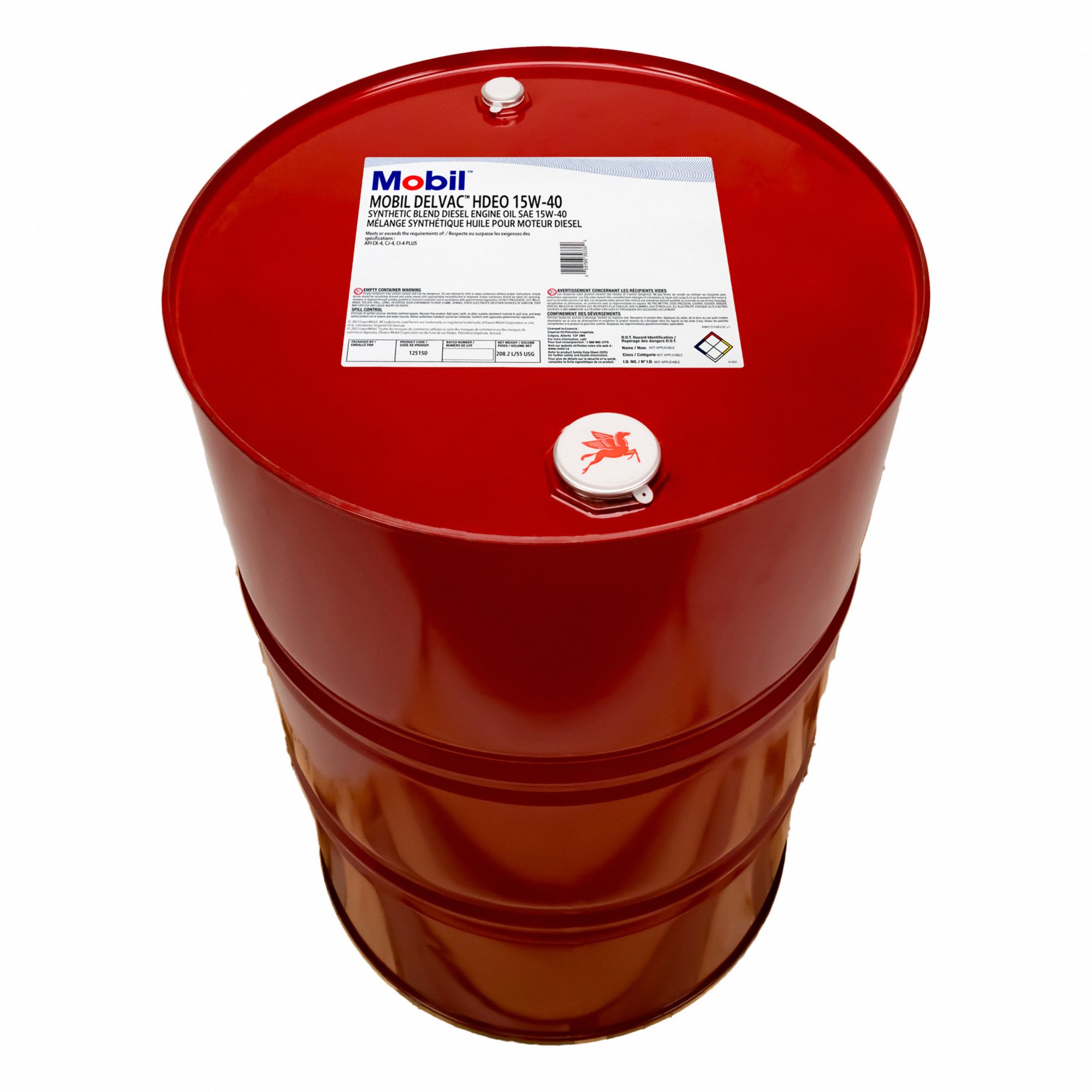 MOBIL DELVAC HDEO,MACHINE OIL,55 GAL