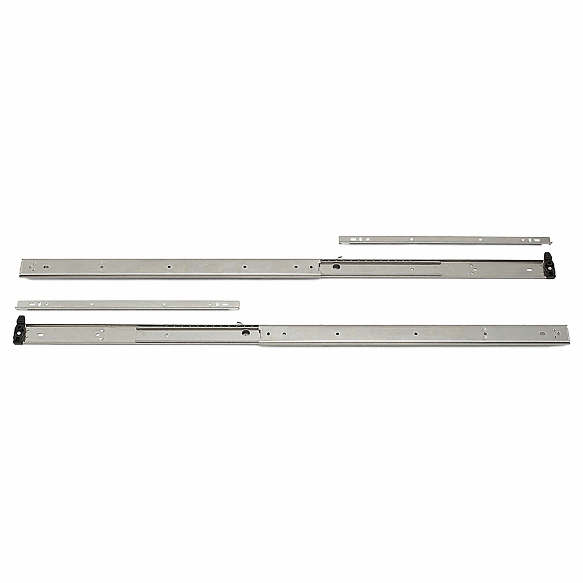 Drawer Slide: Friction, Side, Full Extension, 20 in Closed Lg, 21 23/32 in Travel Lg