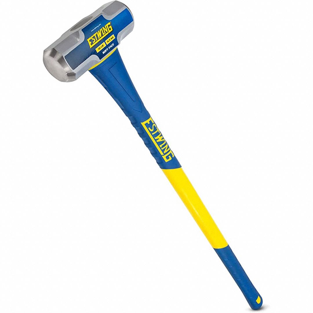 Steel, Fiberglass Handle, Standard Sledge Hammer - 825M28|ESH-1036F ...