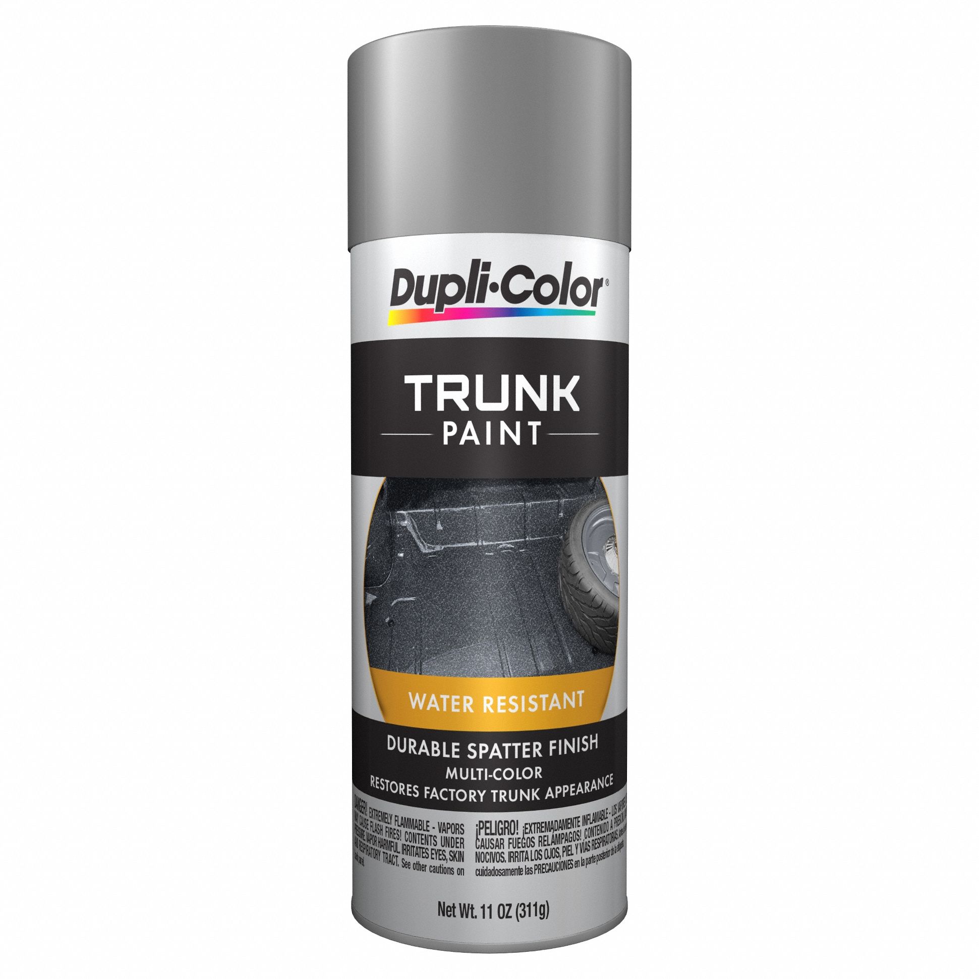 Automotive Paint: Black, Solvent, Lacquer, Metal, Gray & White, Splatter, 48 hr Dry Time