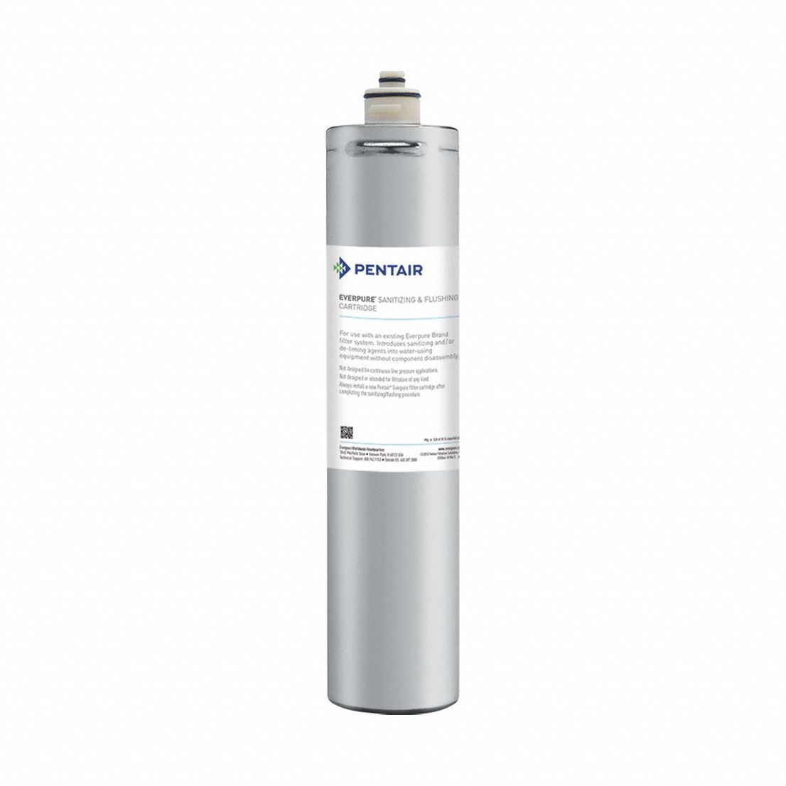 EVERPURE Water Filter Cartridge: 14 in Overall Ht (MPN EV960800). Key specifications — Brand: EVERPURE; Reduces: Scale.