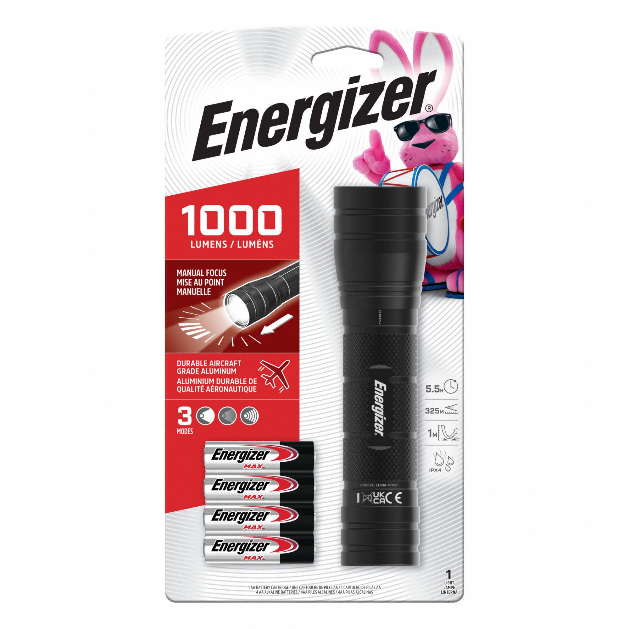 FLASHLIGHT,ALUMINUM,MANUAL,LED