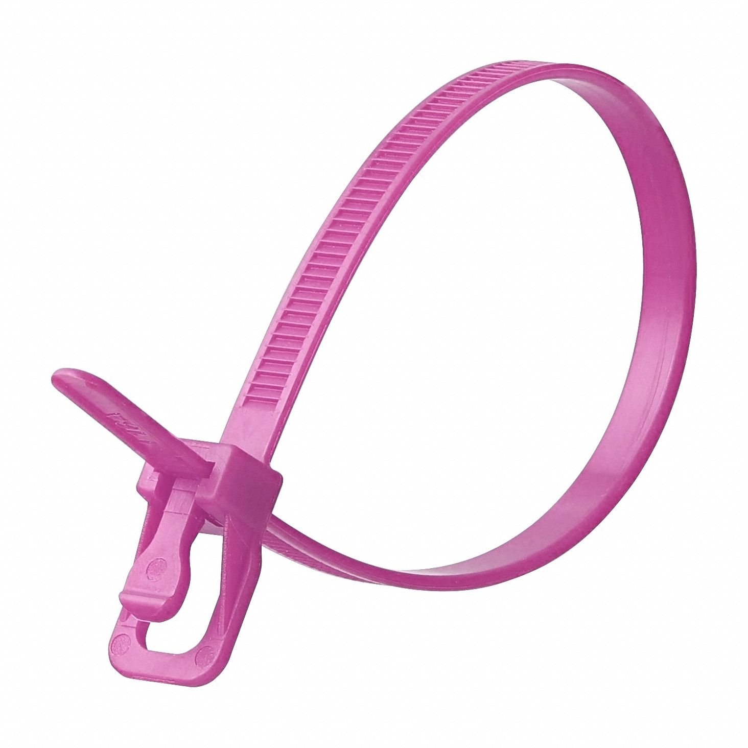 Reusable Cable Ties: Purple, 16 in Lg, Max. 119 mm Bundle Dia., 50 lb Rated, 100 PK