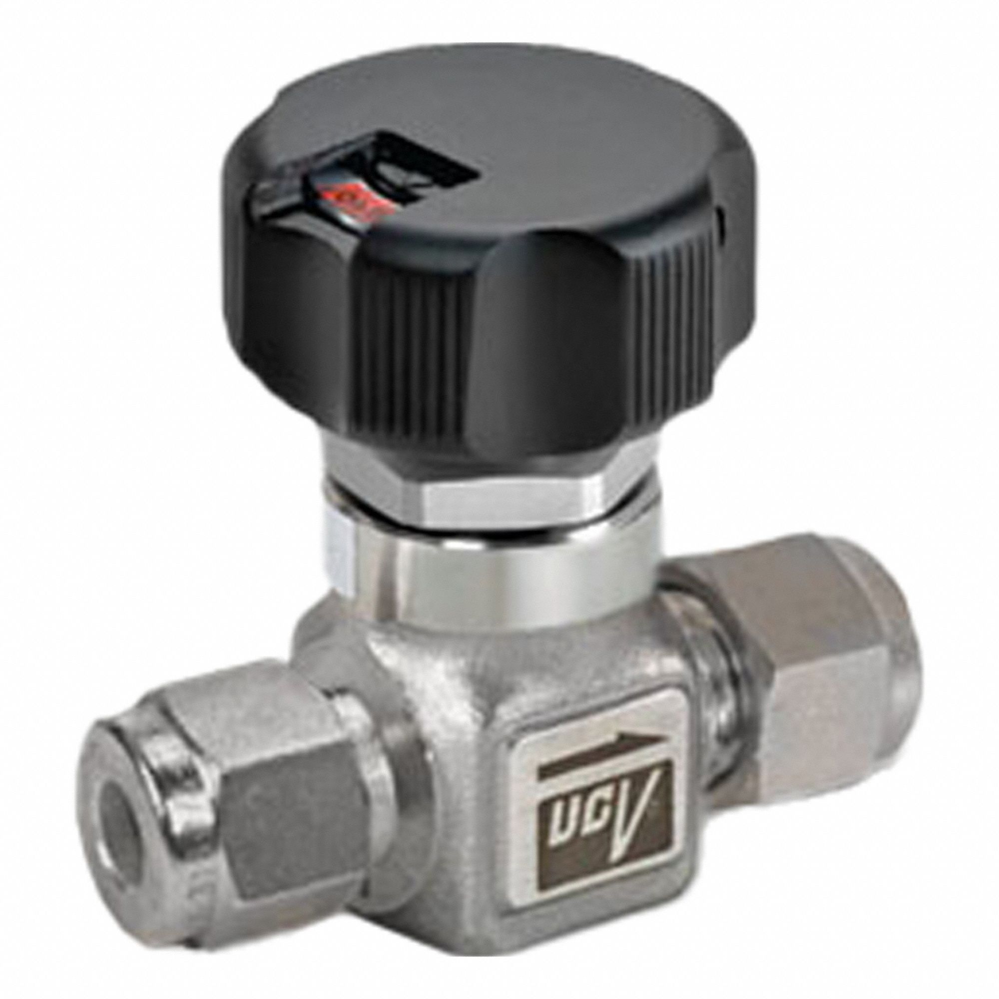 High Purity Diaphragm Valve: 1/2 in, 316L Stainless Steel, Compression x Compression, 2-Way