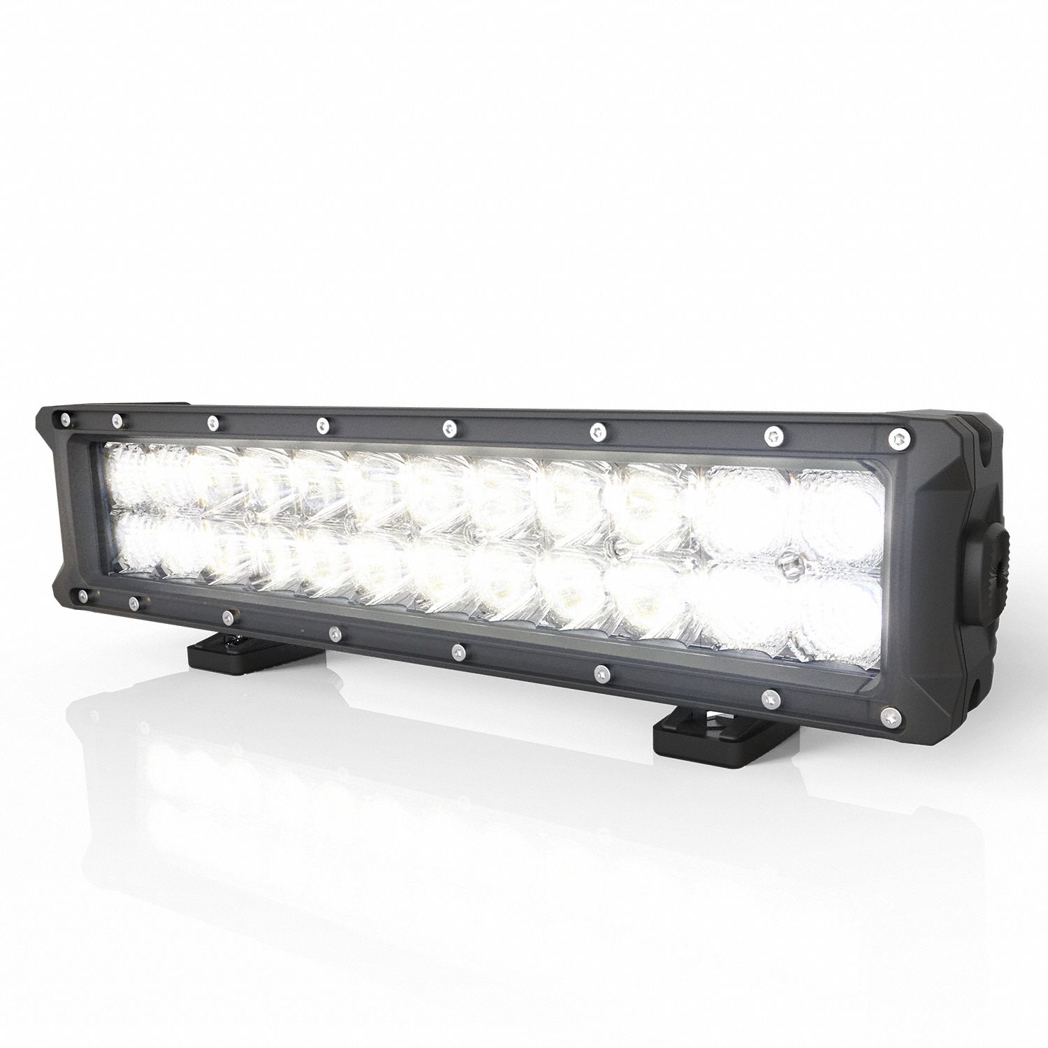 Vehicle Work Light: Rectangular, Flood/Spot, LED, Bolt, Blunt Cut Wires, Universal, Black