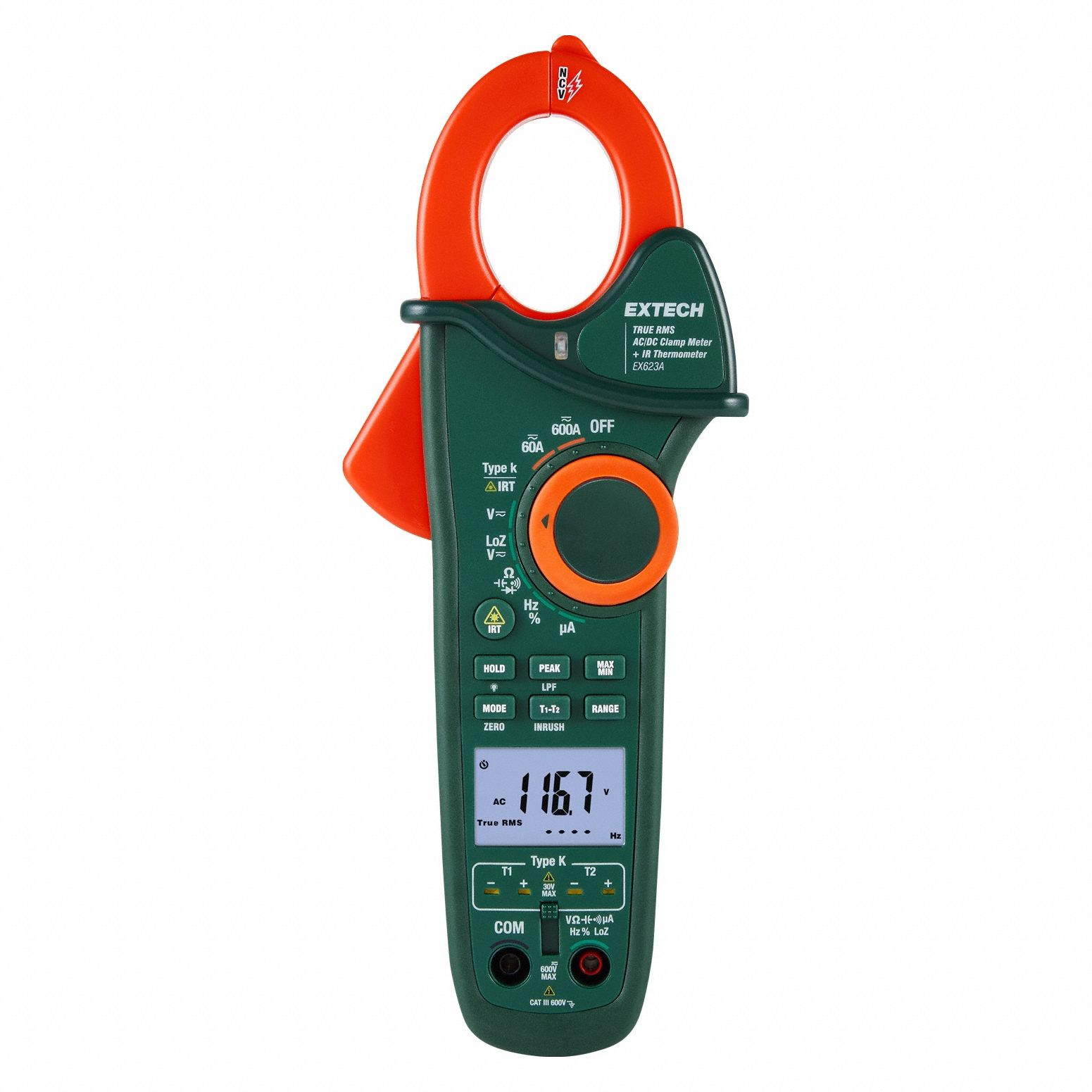 CLAMP METER,TRMS,DIGITAL,BACKLIT LCD