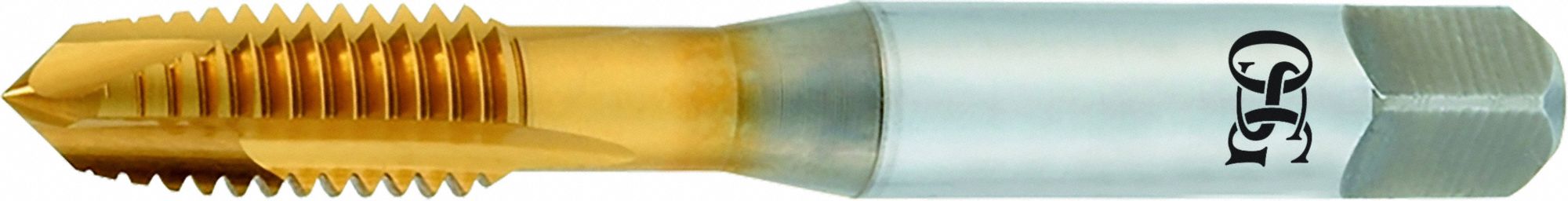 Spiral Point Tap: #6-32 Thread Size, 5/16 in Thread Lg, 2 in Overall Lg, Plug, Right Hand