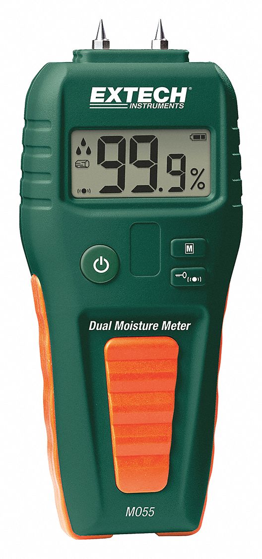 MOISTURE METER, WITH 9 V BATTERY/PINS/CAP, FOR WOOD/BUILDING MATERIALS, LCD DISPLAY