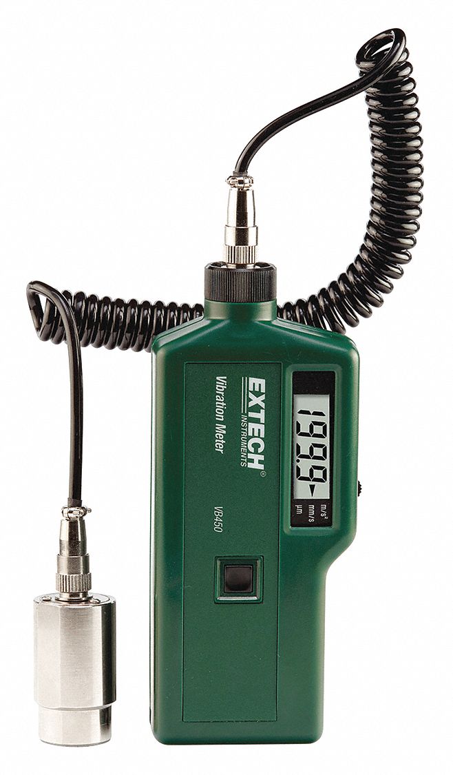 VIBRATION METER,9 V,LCD,AUTOMATIC