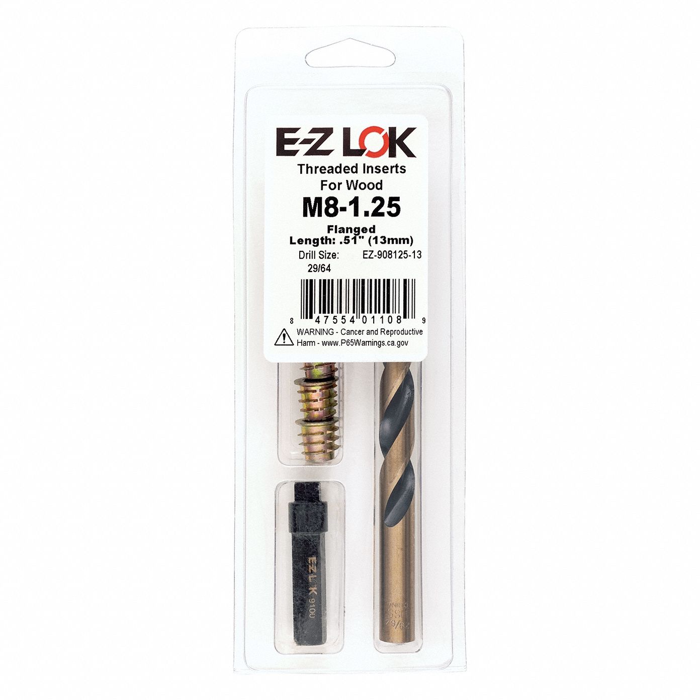 8 mm Dia, Zinc, Thread Repair Kit - 807U08|EZ-908125-13 - Grainger