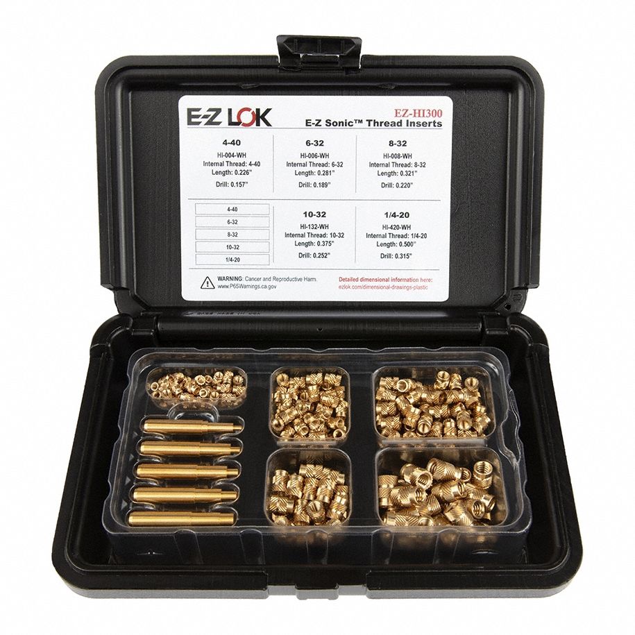 Heat-Set Threaded Insert Install Kit