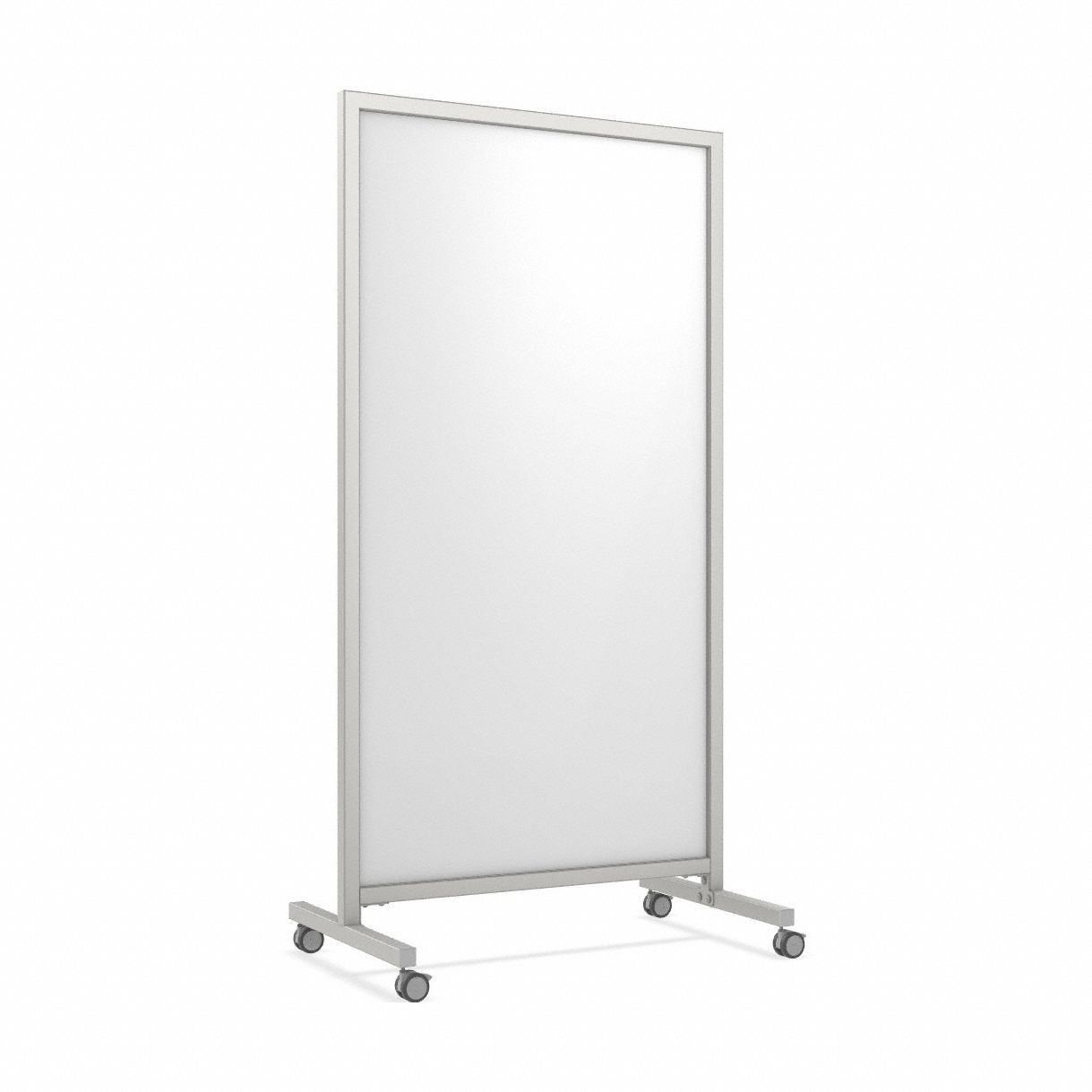 Mobile board: 75 in Overall Ht, 38 in Overall Wd, Porcelain, Porcelain, Not Adj, White