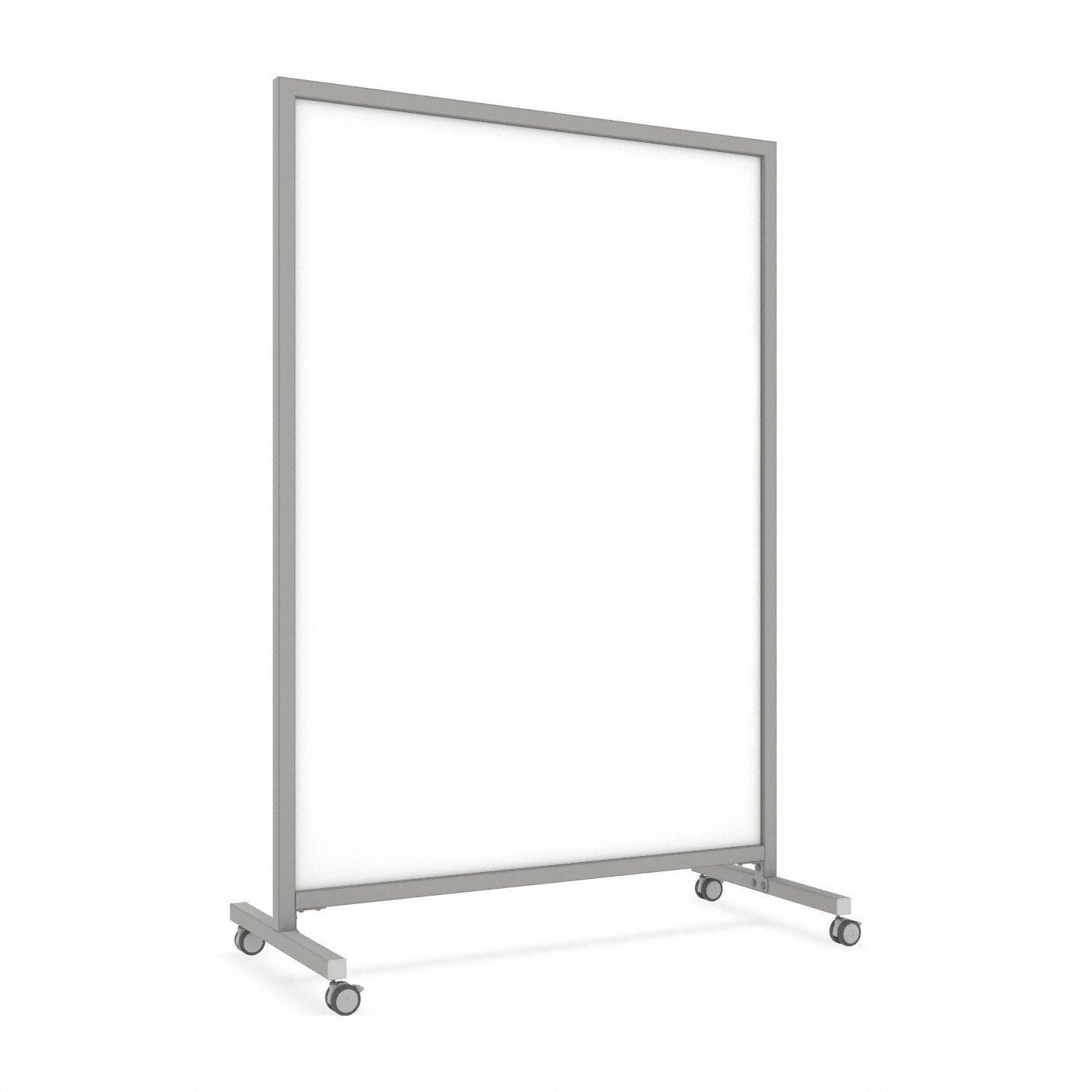 Mobile board: 75 in Overall Ht, 50 in Overall Wd, Porcelain, Porcelain, Not Adj, White