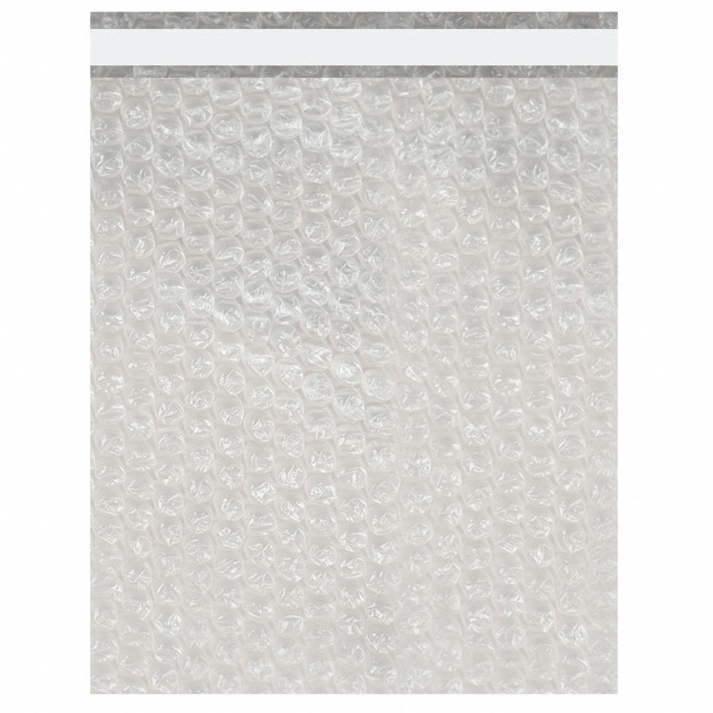 Bubble Bag,  Self-Sealing,  Bubble Size 3/16 in,  Bubble Bag Width 6 in,  Bubble Bag Length 8 1/2 in