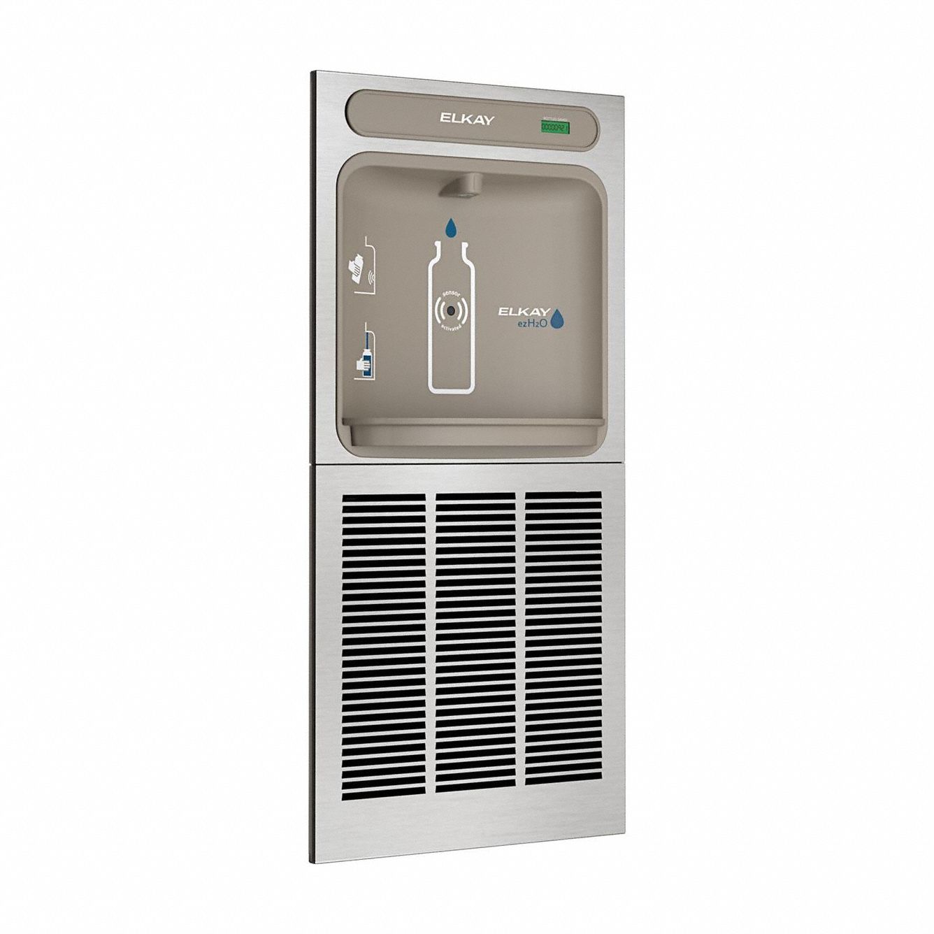 Bottle Filling Station Gray Stainless