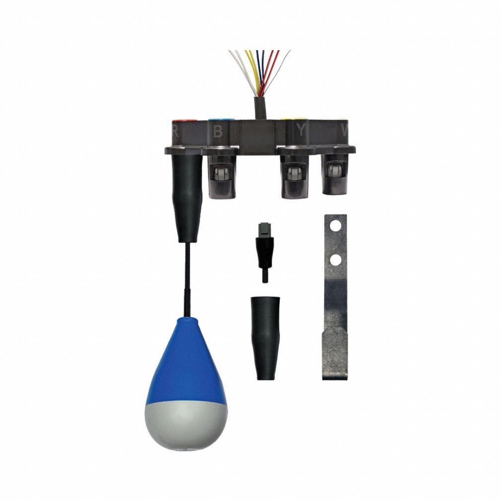 Float Switch: Narrow-Angle, Normally Closed (Pump Up), 125V AC, 1 A, 2-Wire, 10MEGANCEZ