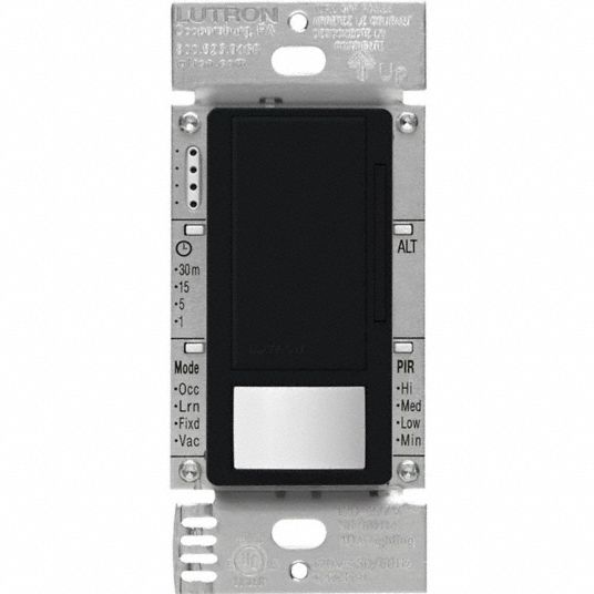 LUTRON, Photocell/Vacancy, Fluorescent/LED, Vacancy Dimmer Sensor ...