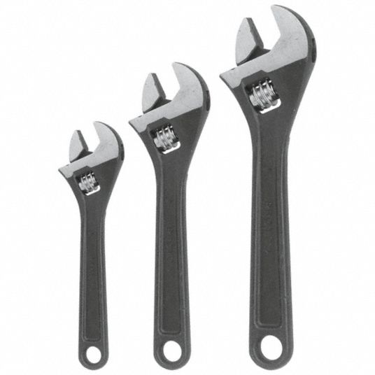 Adjustable Hook Spanner Wrench, Alloy Steel, Black Oxide - Grainger