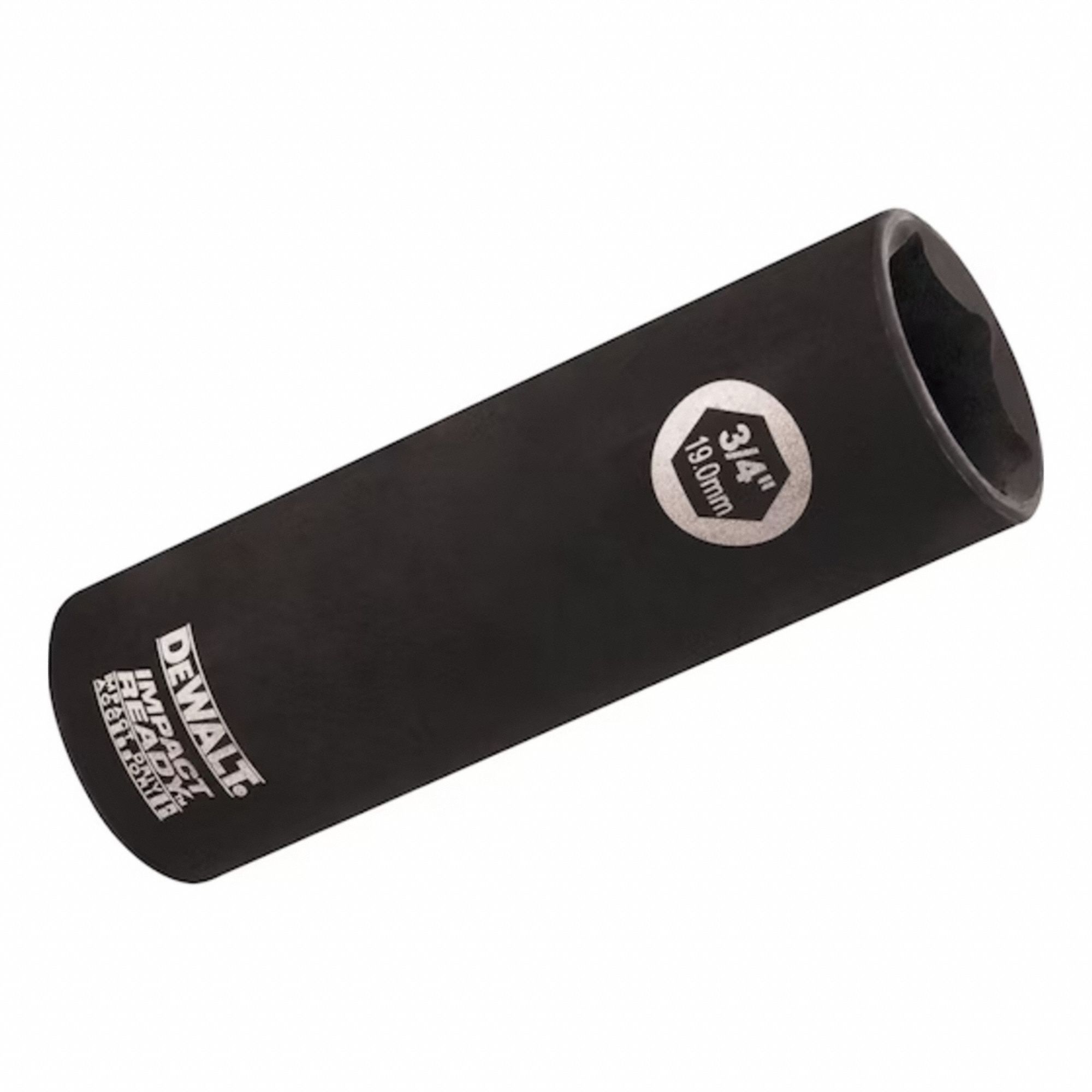 Impact Socket: 1/2 in Drive Size, SAE, 3/4 in Socket Size, 6-Point, Deep, 3 in Overall Lg