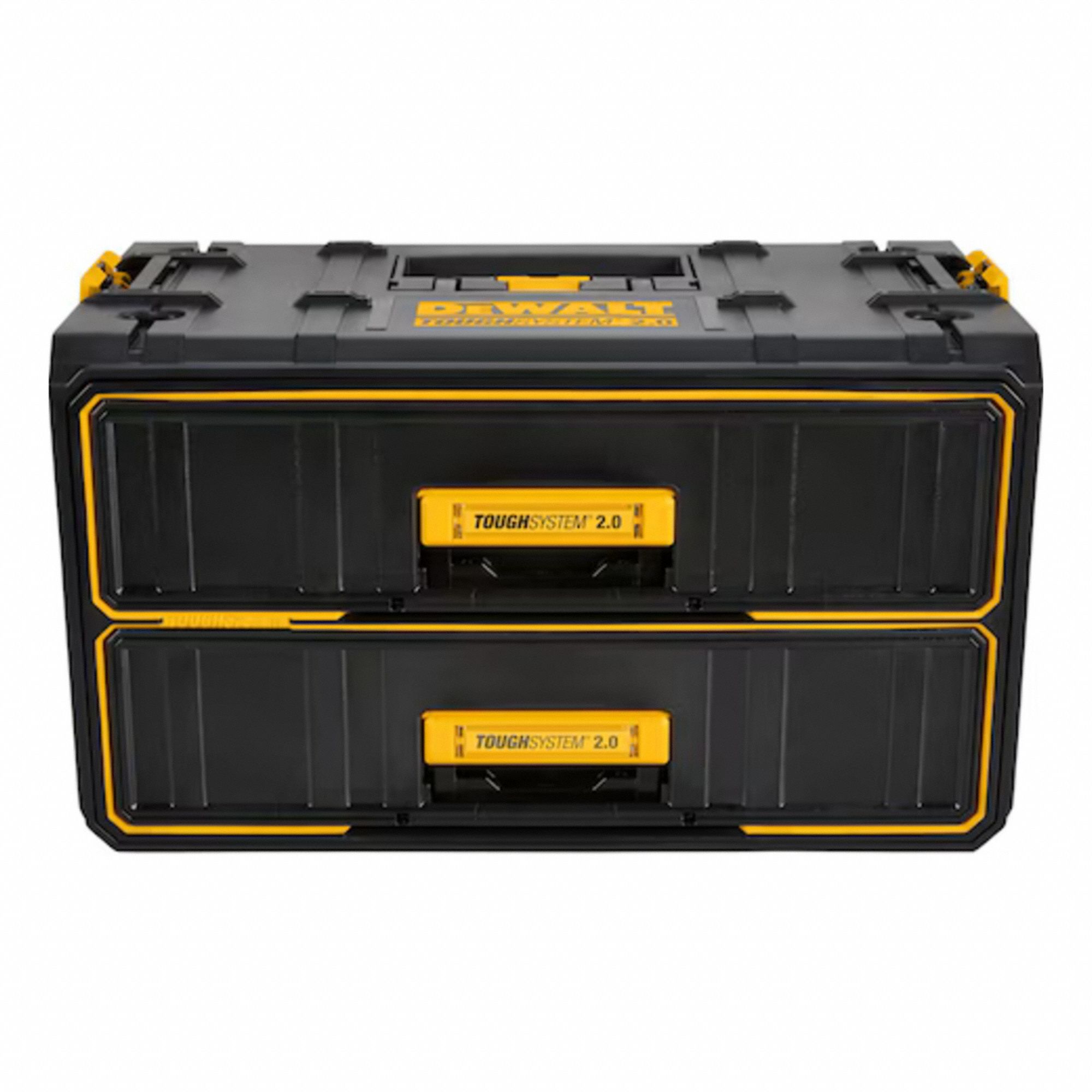 Tool Box: 12 5/8 in W x 21 13/16 in D x 12 5/16 in H, Plastic, Black