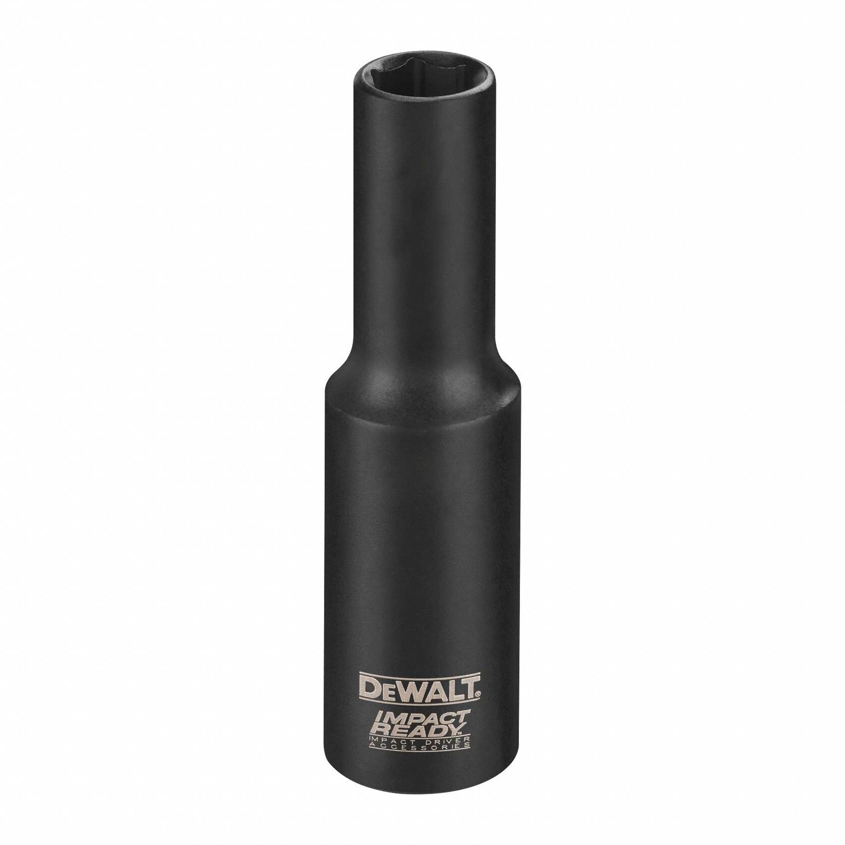 Impact Socket: 1/2 in Drive Size, SAE, 1 1/8 in Socket Size, 6-Point, Std, 3 in Overall Lg