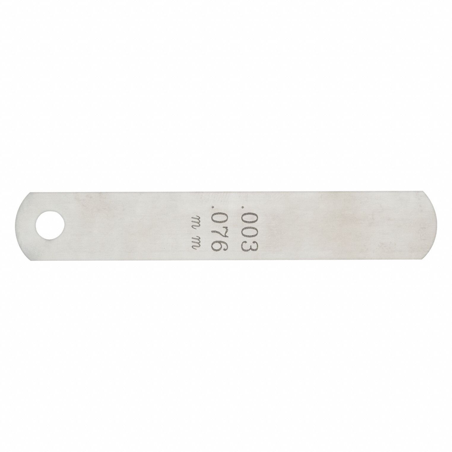 FEELER GAUGE, 030 IN THICK, SHORT BLADE, 3-1/16 IN BLADE L, ½ IN BLADE W, STEEL