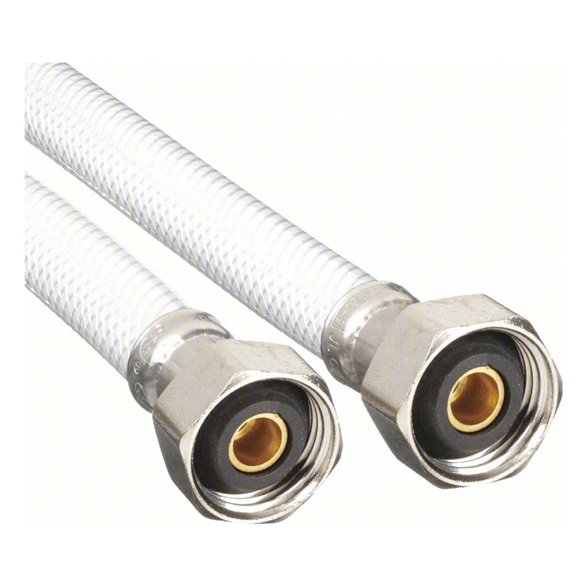 Water Connector: 3/8 in Hose Inside Dia., 250 psi, PVC, PVC, 20 in Hose Lg, Coupled Assembly