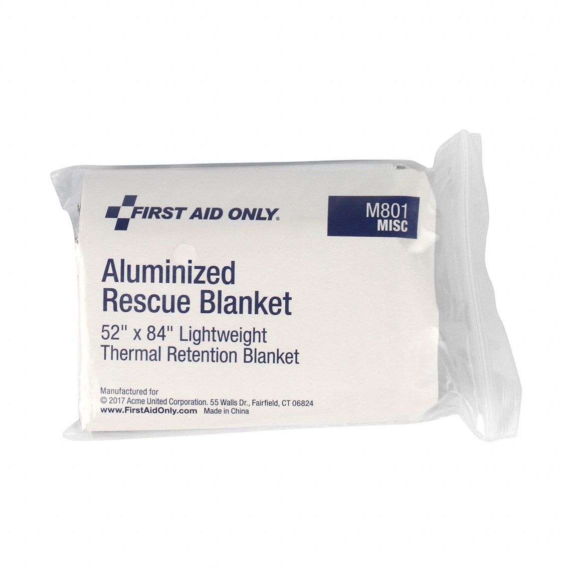 FIRST AID ONLY, Poly-Film, Silver, Rescue Blanket - 39P025|21-005 ...