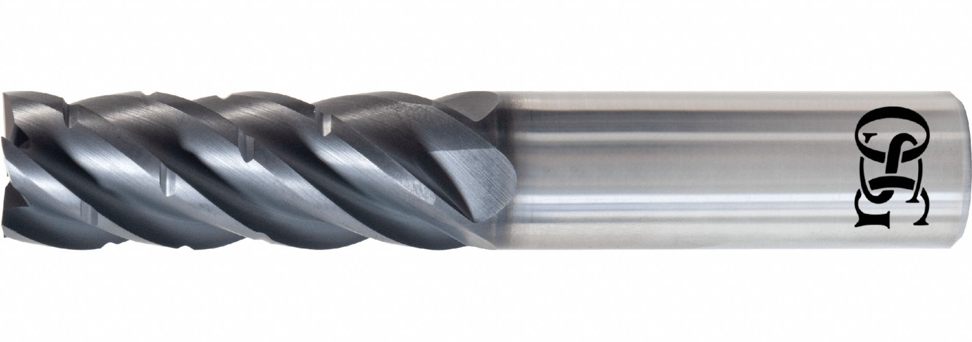 Square End Mill: Carbide, EXO Coated, 5 Flute, 1" Mill Dia, 3" LOC, 6" OAL