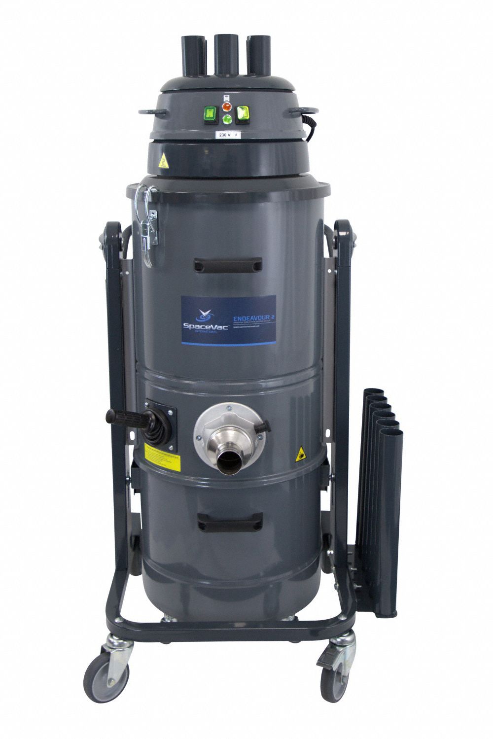 Shop Vacuum: Dry, Not HEPA Rated, 11 7/8 gal Tank Size, Stainless Steel, 1 1/2 in Hose Dia