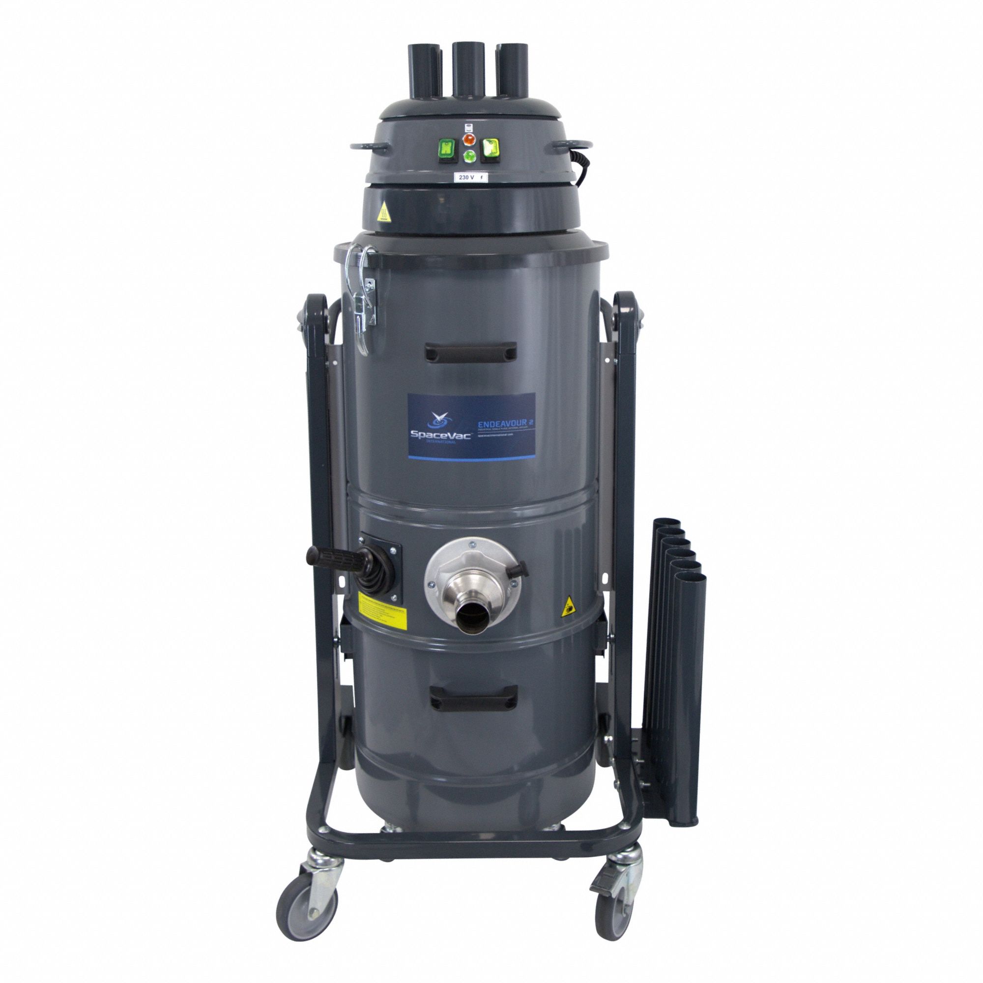 Shop Vacuum: Dry, Not HEPA Rated, 5 1/4 gal Tank Size, Stainless Steel, 1 1/2 in Hose Dia