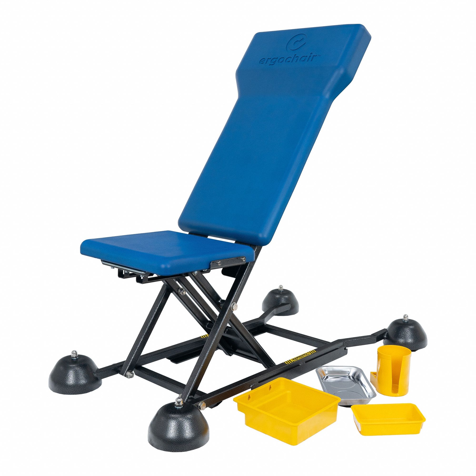Creeper Seat: Heavy-Duty, Adjustable, 350 lb Max Load Capacity, 5 in to 48.75 in Ht Range