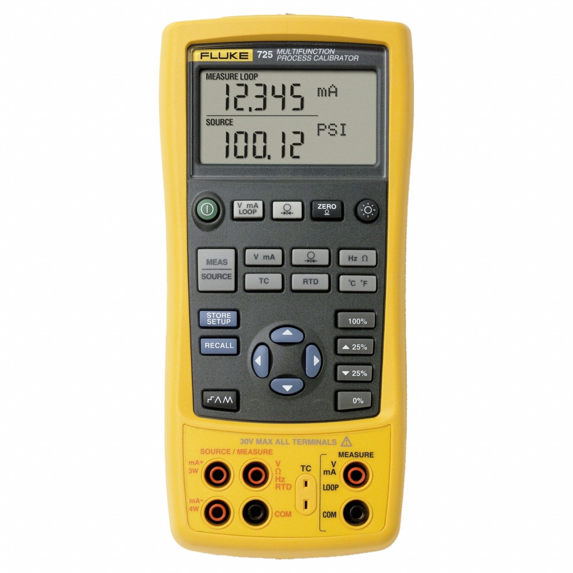 Multifunction Calibrator: Multifunction, FLUKE-725/FPC, DC Volt/Freq/Resist/RTD/TC, NIST